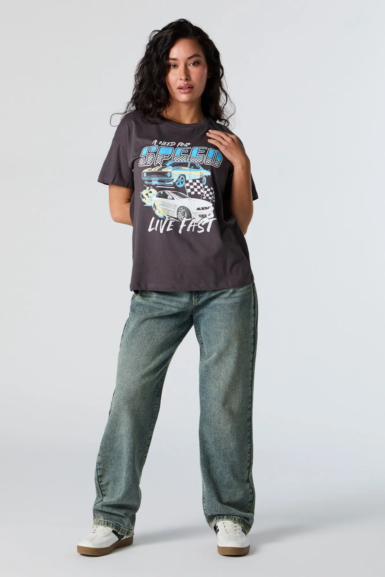 Need for Speed Graphic Boyfriend T-Shirt sold by Urban Planet product image thumbnail 2