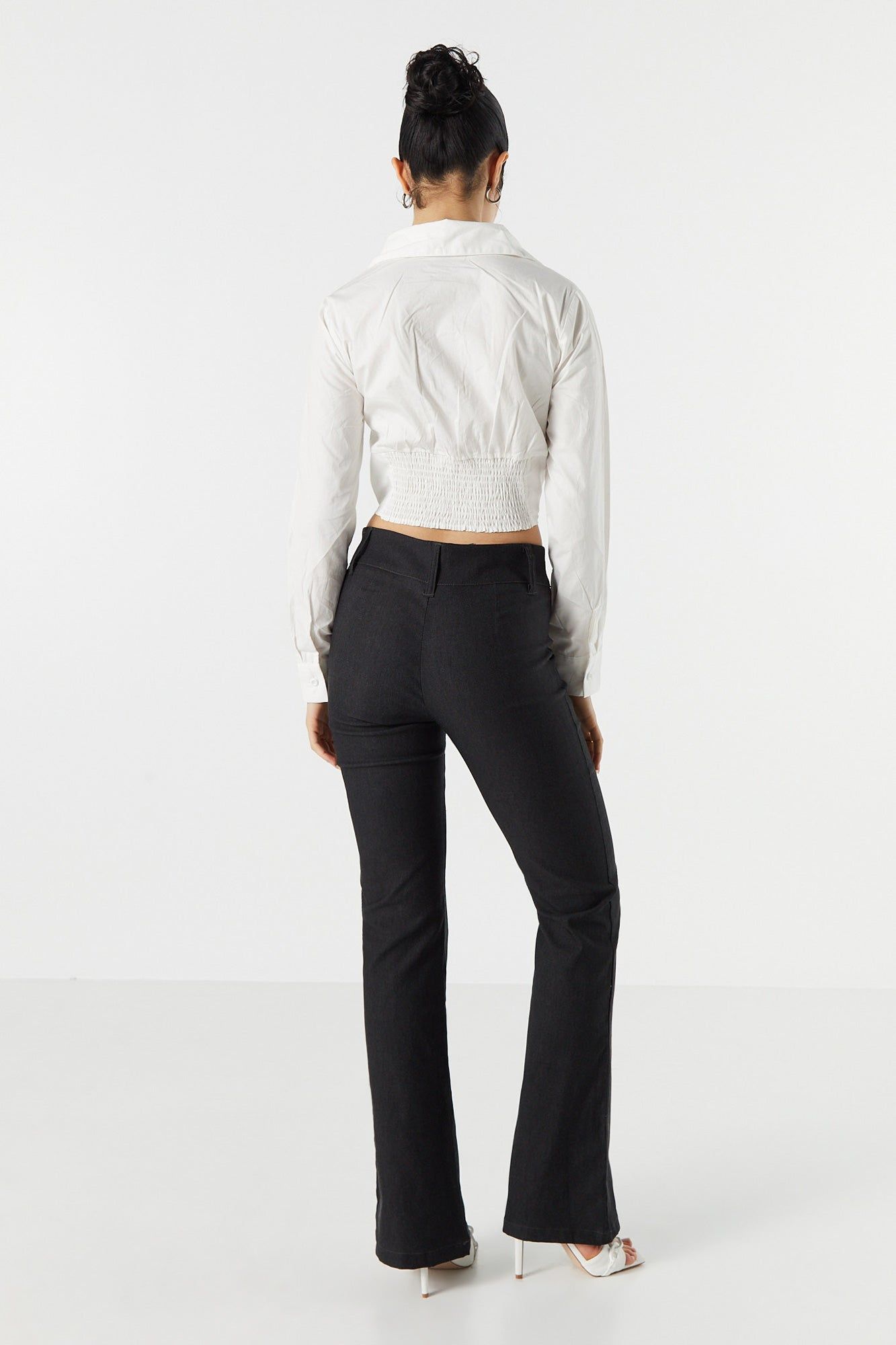 Pantalon habillé à jambe évasée sold by Urban Planet product image thumbnail 6