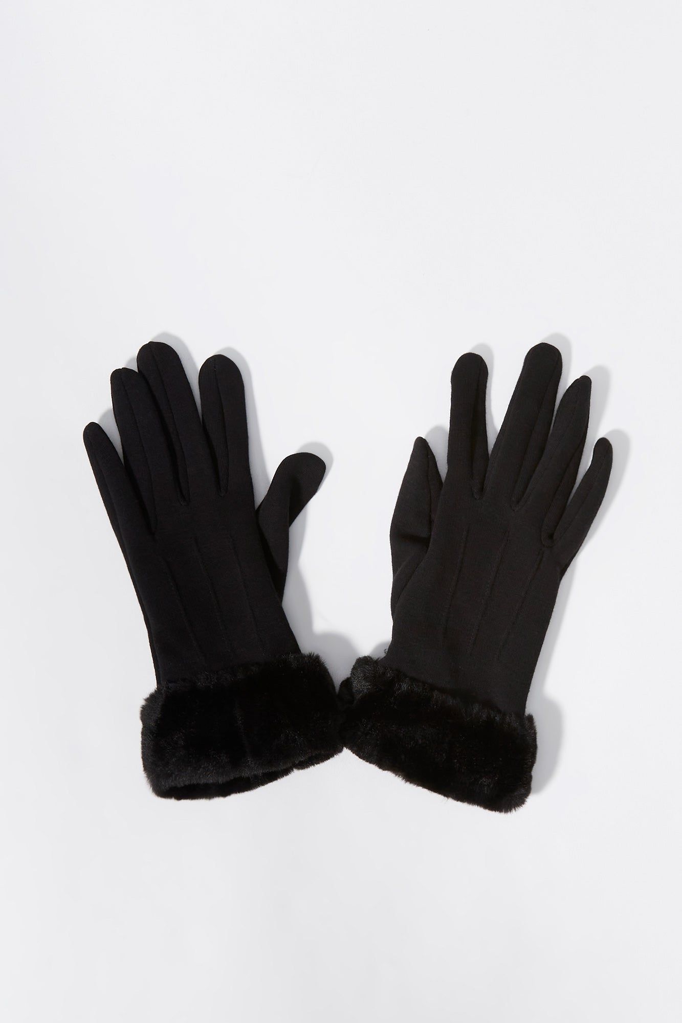 Faux Fur Cuffs Touch Screen Gloves sold by Urban Planet