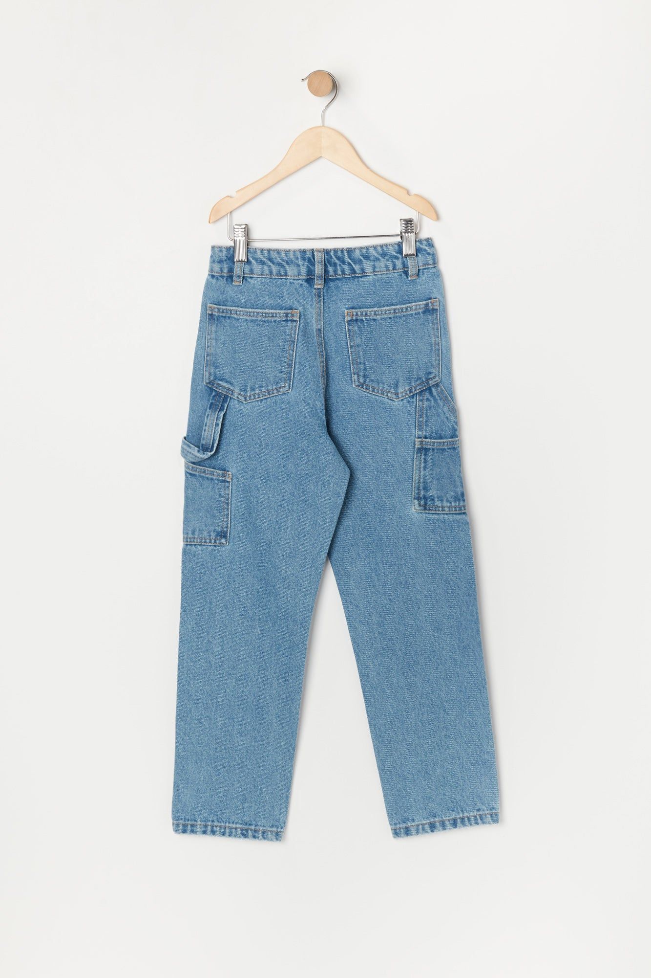 Girls Medium Wash Denim Carpenter Jean sold by Urban Planet product image thumbnail 2