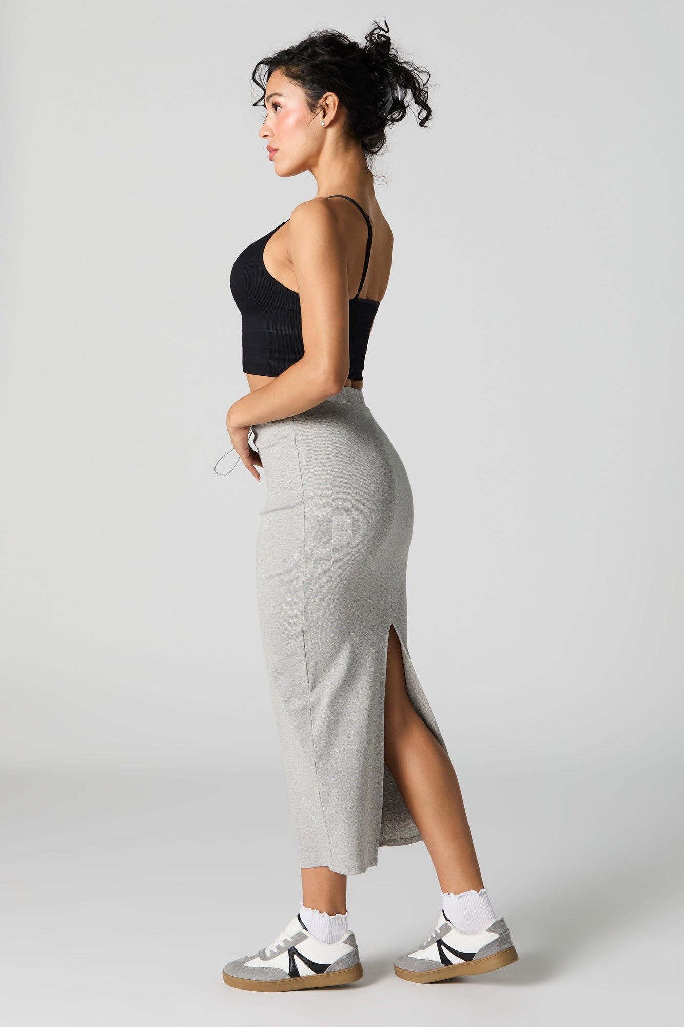 Jupe midi avec taille coulissante à barillet sold by Urban Planet product image thumbnail 5