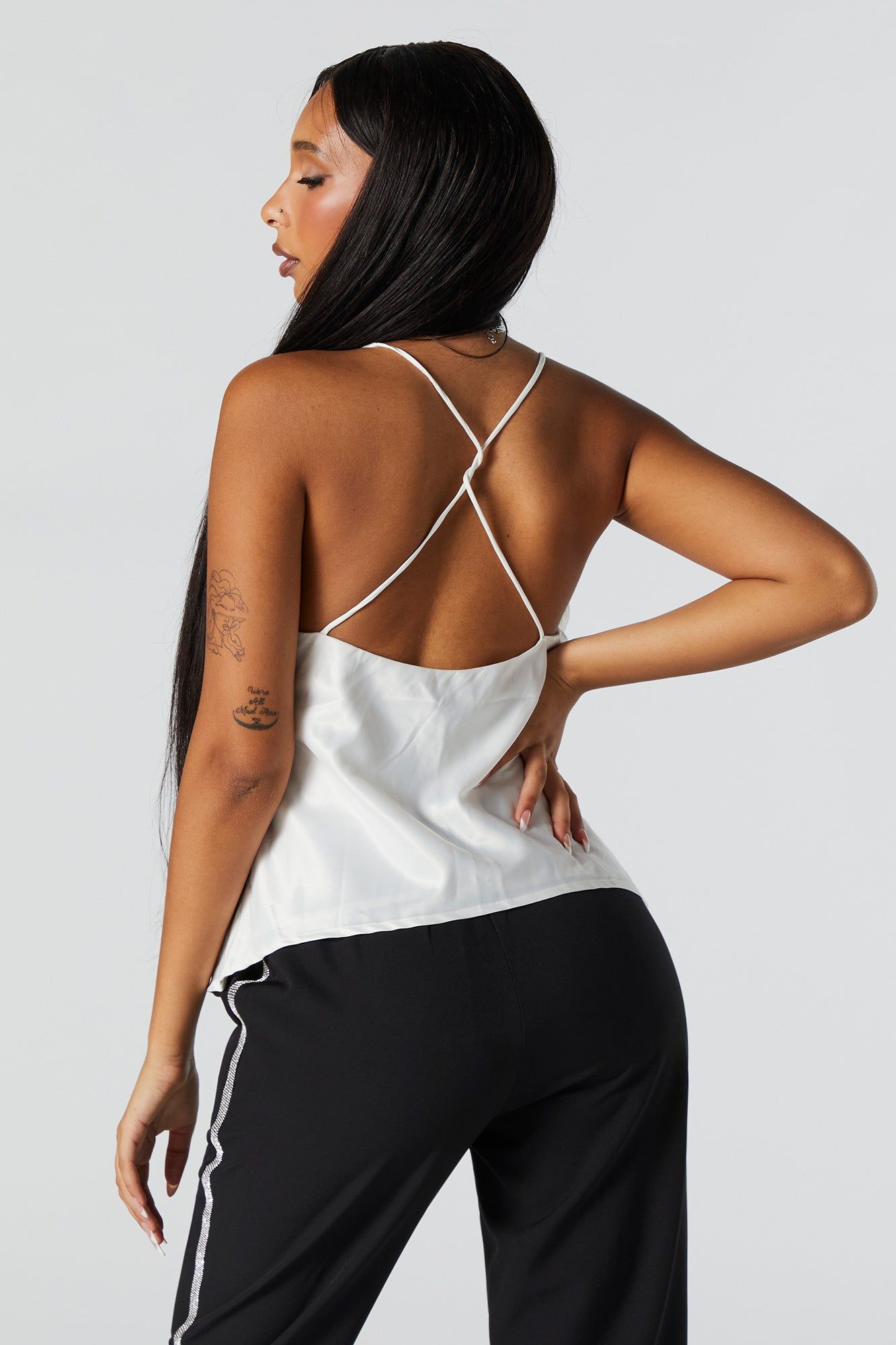 Rhinestone Fringe V-Neck Tank Top sold by Urban Planet product image thumbnail 3