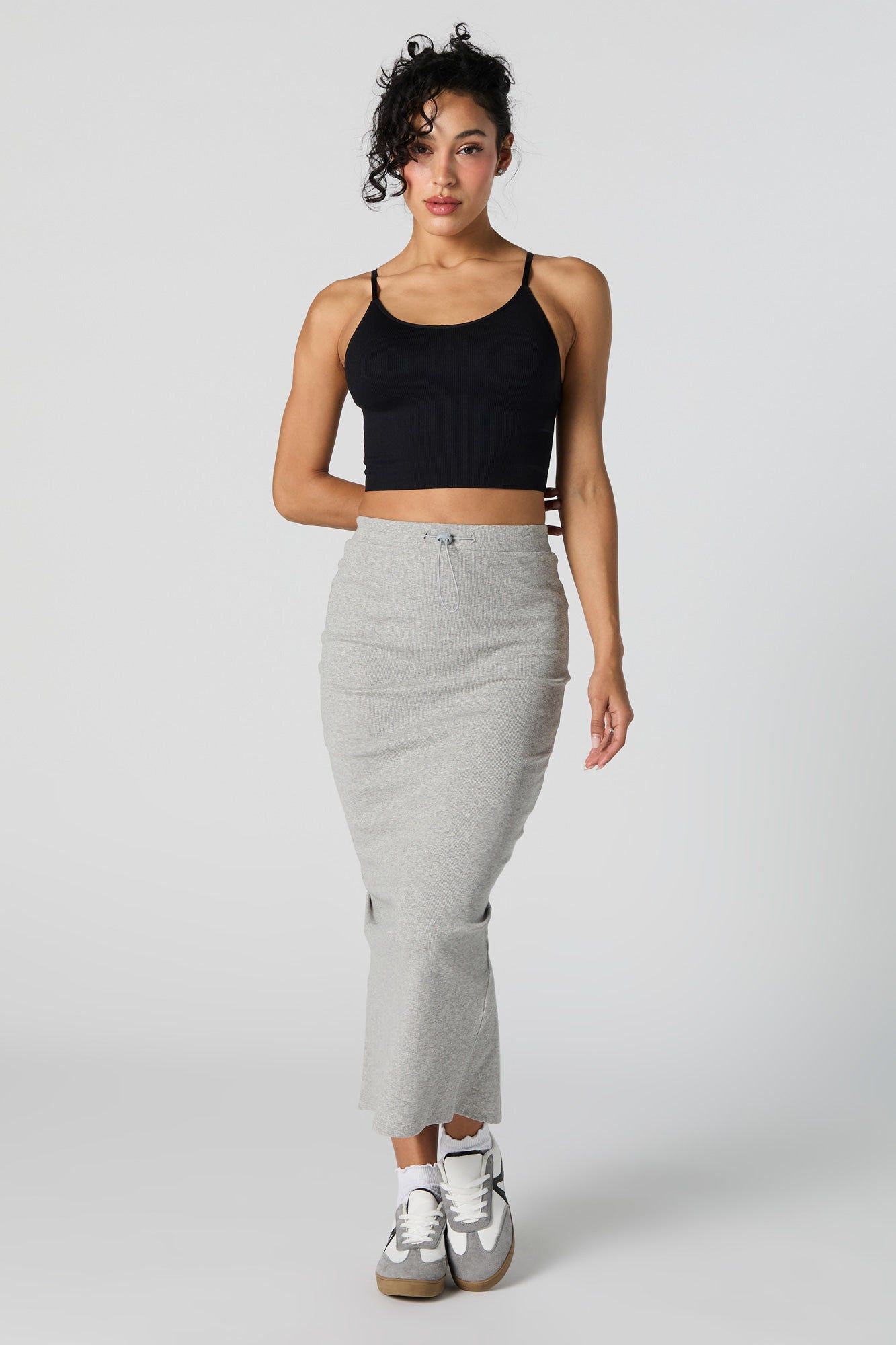 Jupe midi avec taille coulissante à barillet sold by Urban Planet product image thumbnail 4