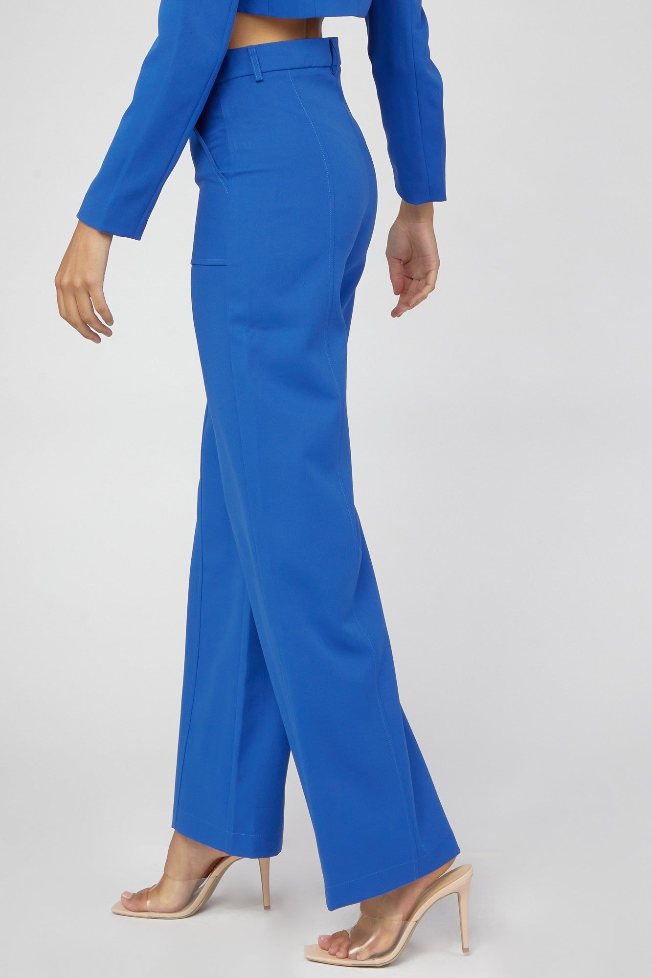 Pantalon habillé à jambe évasée et taille haute sold by Urban Planet product image thumbnail 3