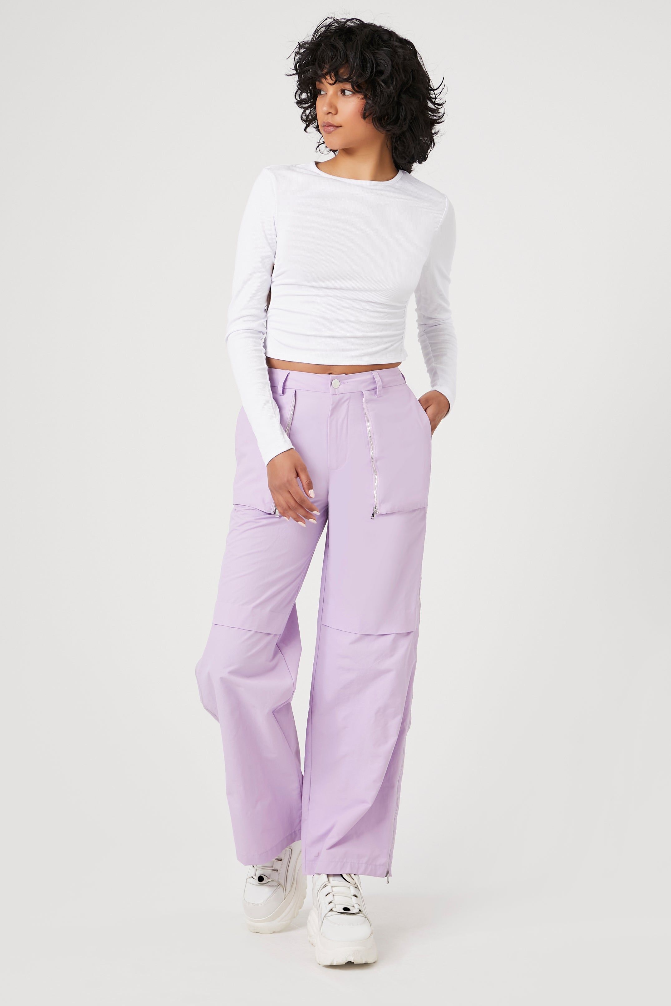Pantalon cargo à taille haute sold by Urban Planet product image thumbnail 5