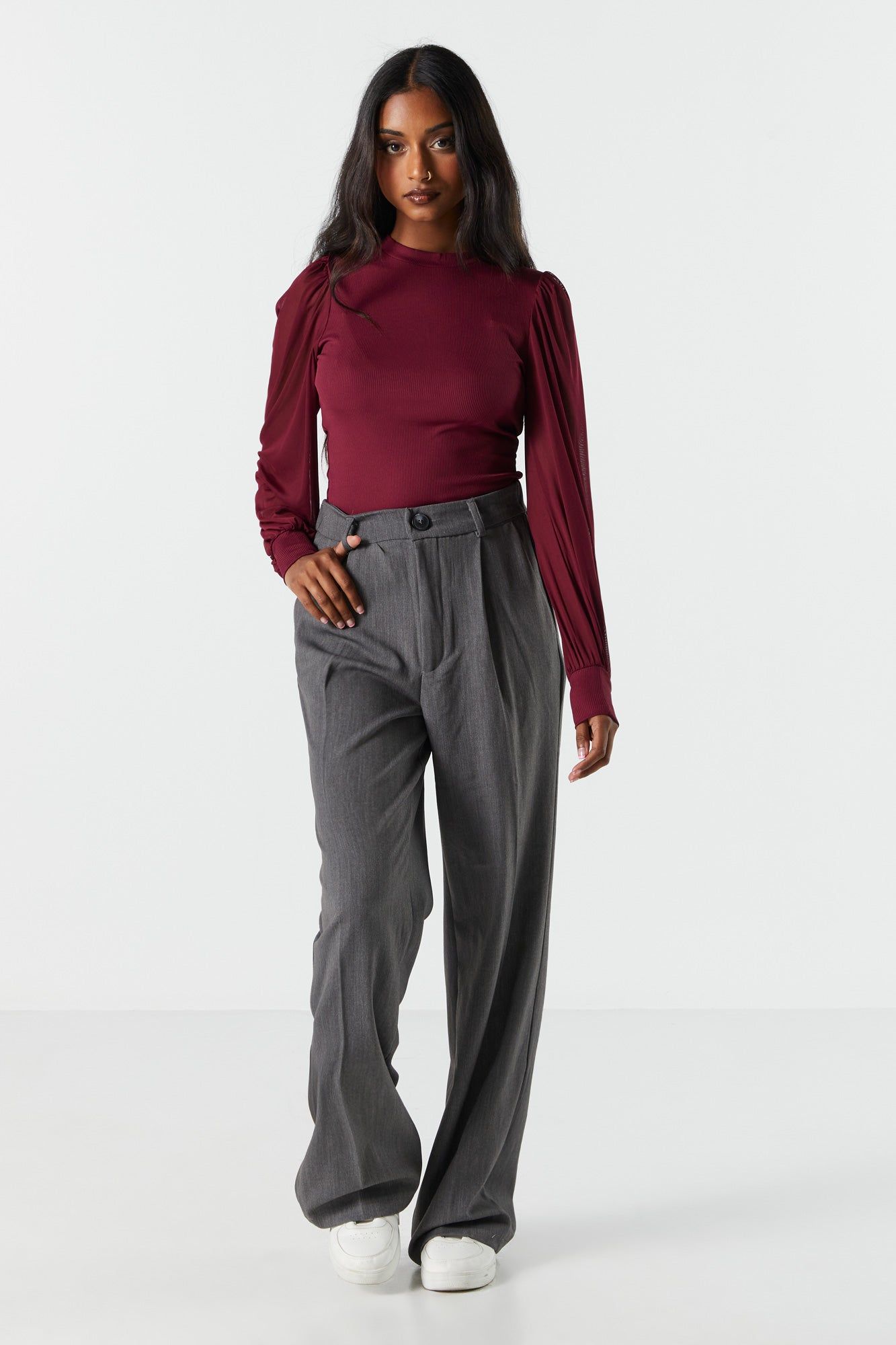 Mesh Sleeve Blouse sold by Urban Planet product image thumbnail 12