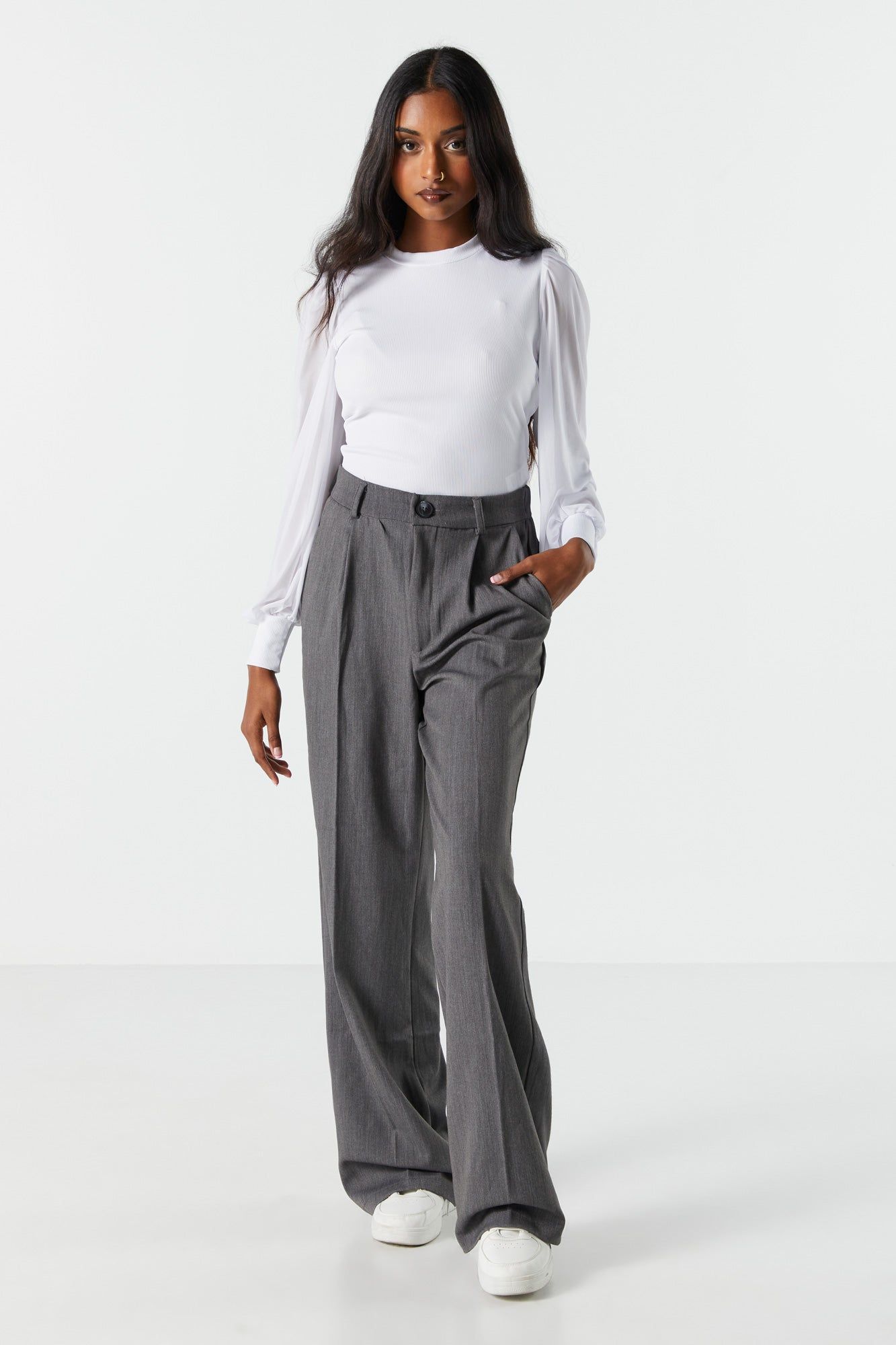Mesh Sleeve Blouse sold by Urban Planet product image thumbnail 9