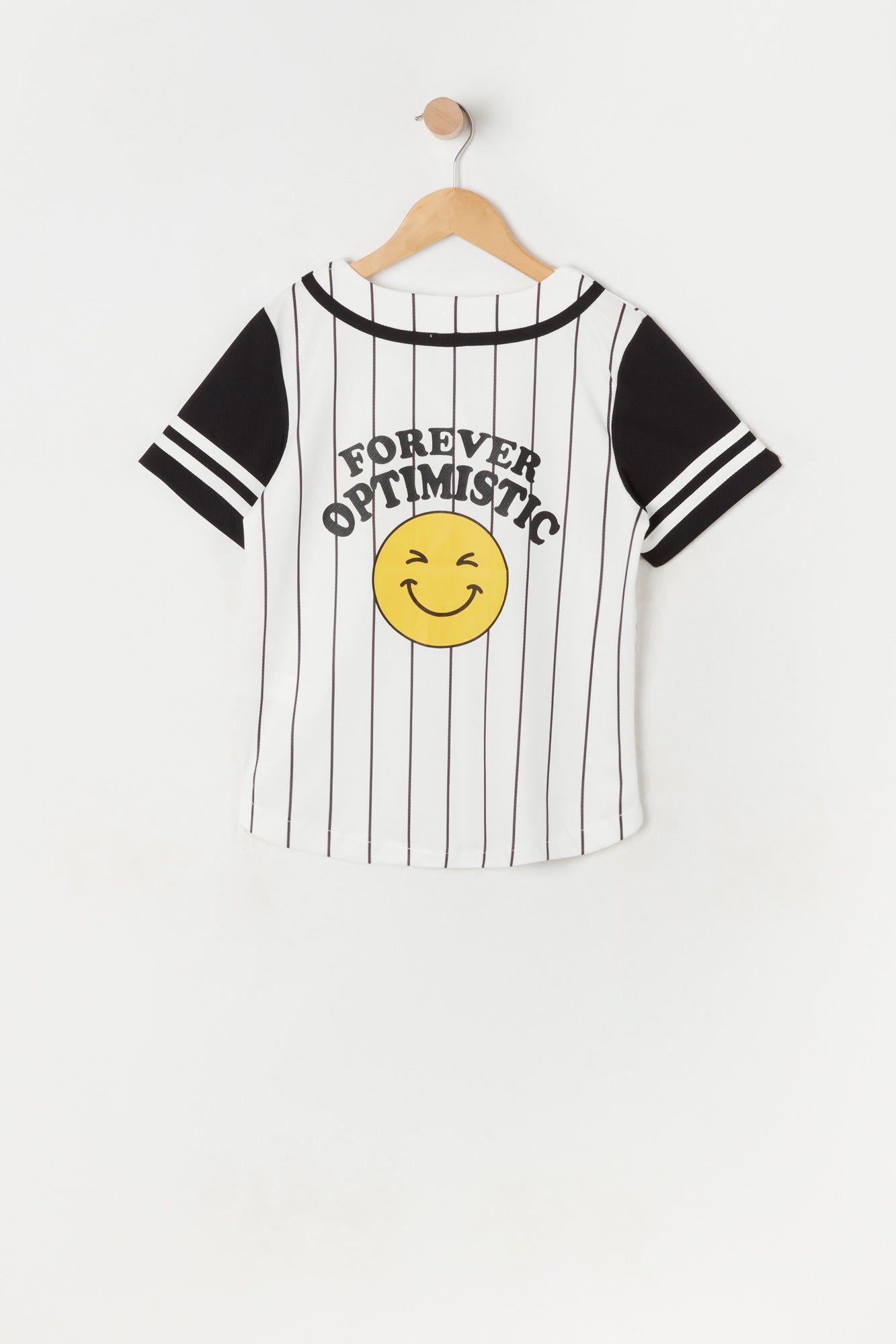 Girls Smiley Face Baseball Jersey sold by Urban Planet product image thumbnail 2