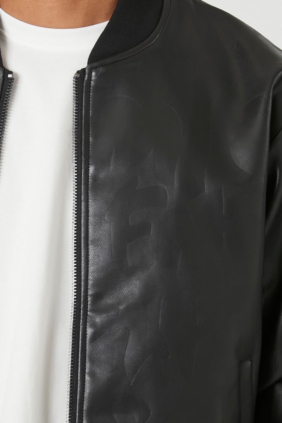 Blouson aviateur en similicuir embossé sold by Urban Planet product image thumbnail 5