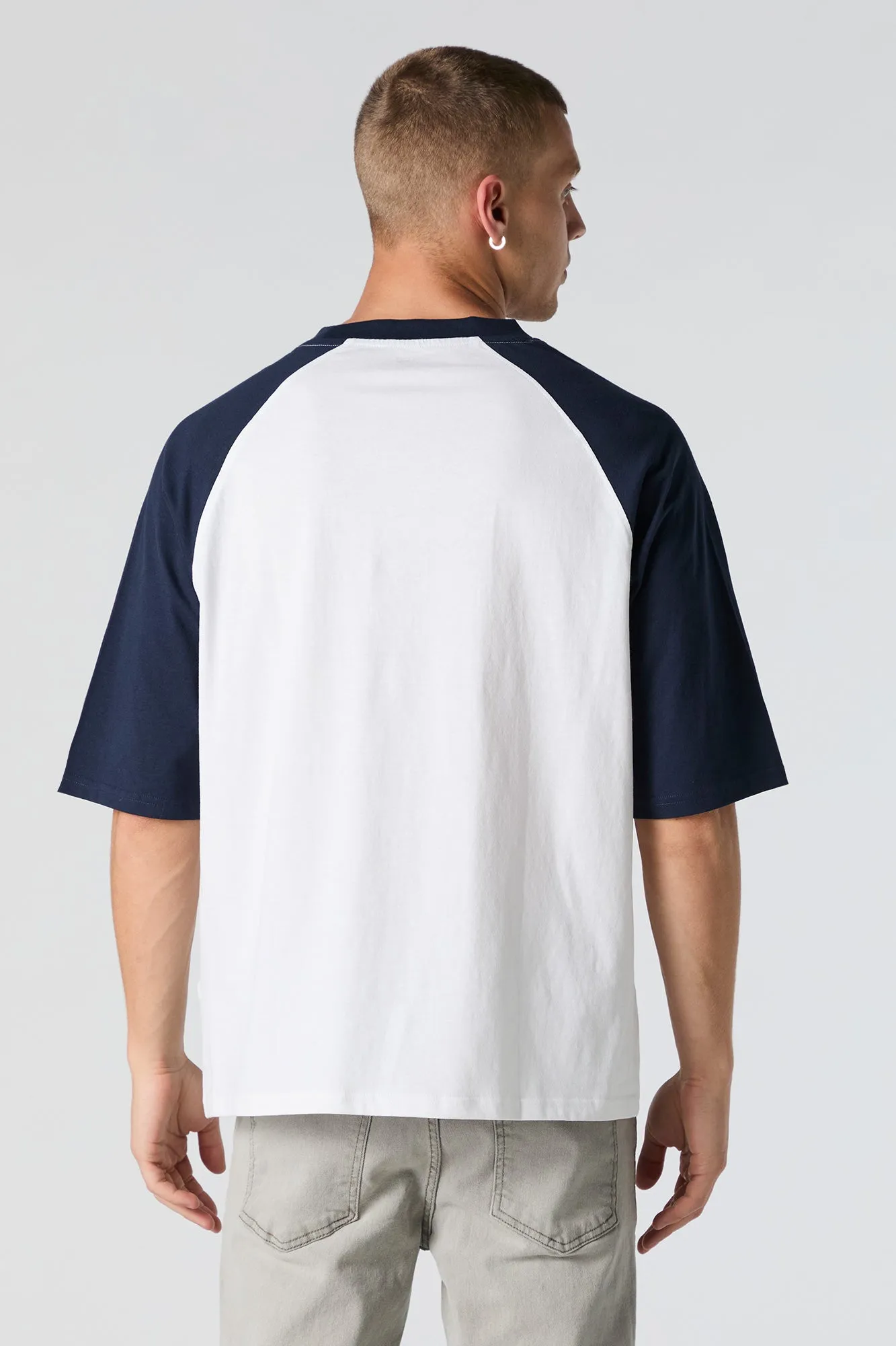 Paris Graphic Relaxed Raglan T-Shirt sold by Urban Planet product image thumbnail 2