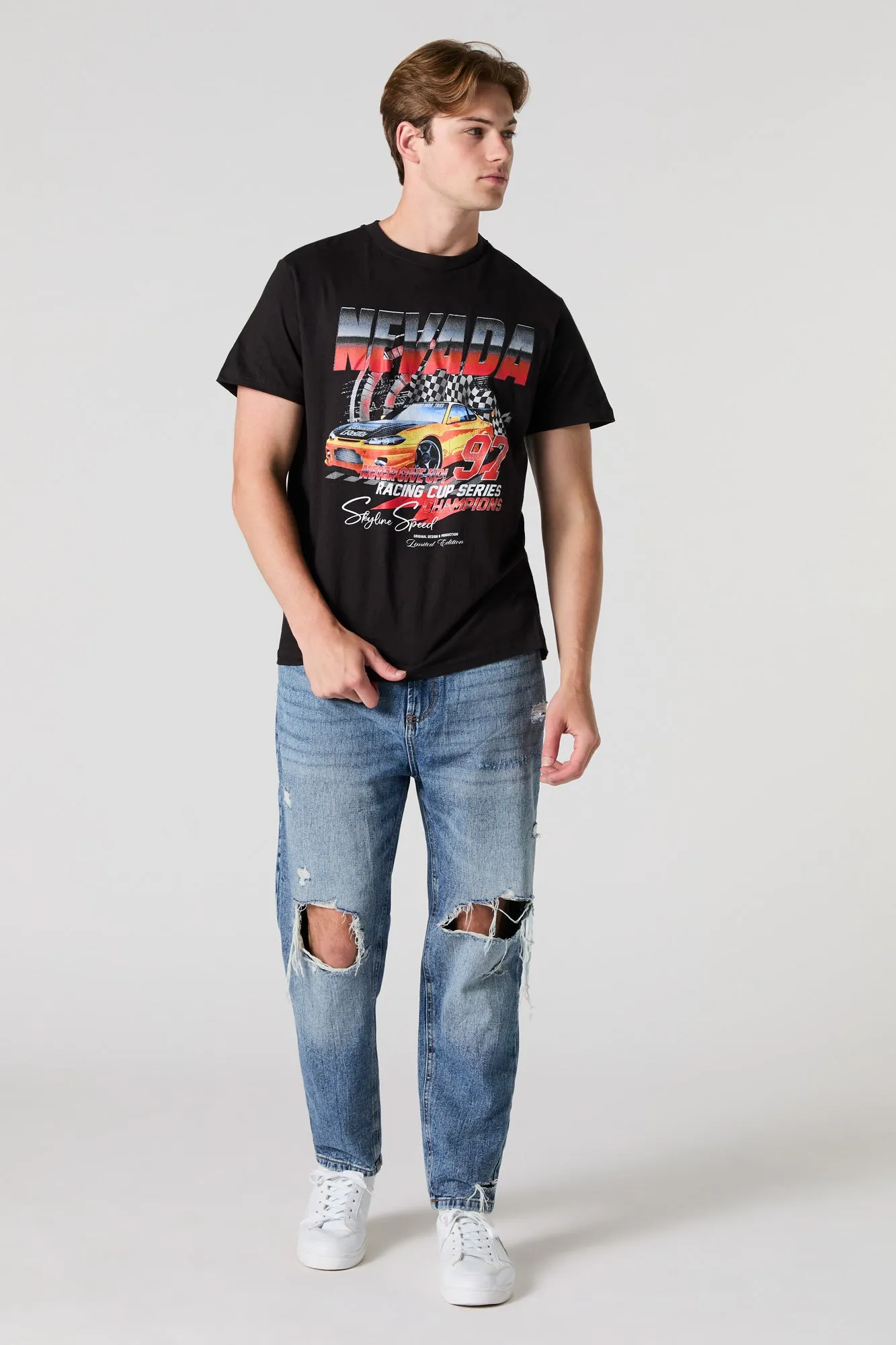 Nevada Racing Graphic T-Shirt sold by Urban Planet product image thumbnail 2