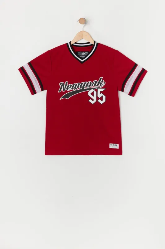 Boys New York Graphic Football Jersey sold by Urban Planet