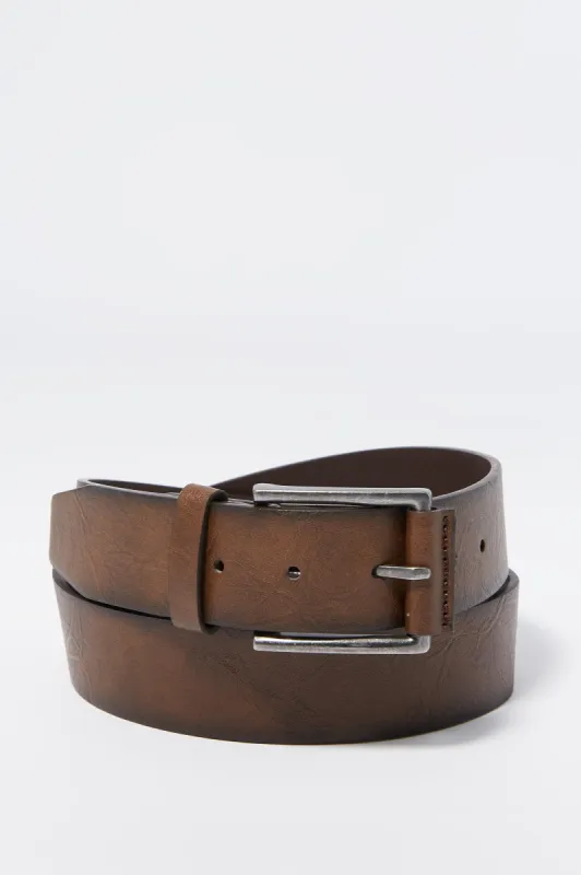 Brown Faux-Leather Belt sold by Urban Planet