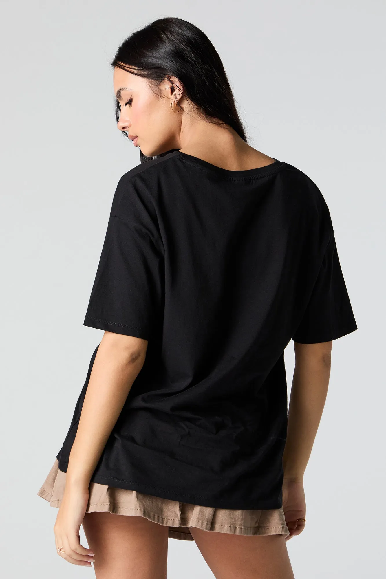 Boots and Hearts Graphic Boyfriend T-Shirt sold by Urban Planet product image thumbnail 4