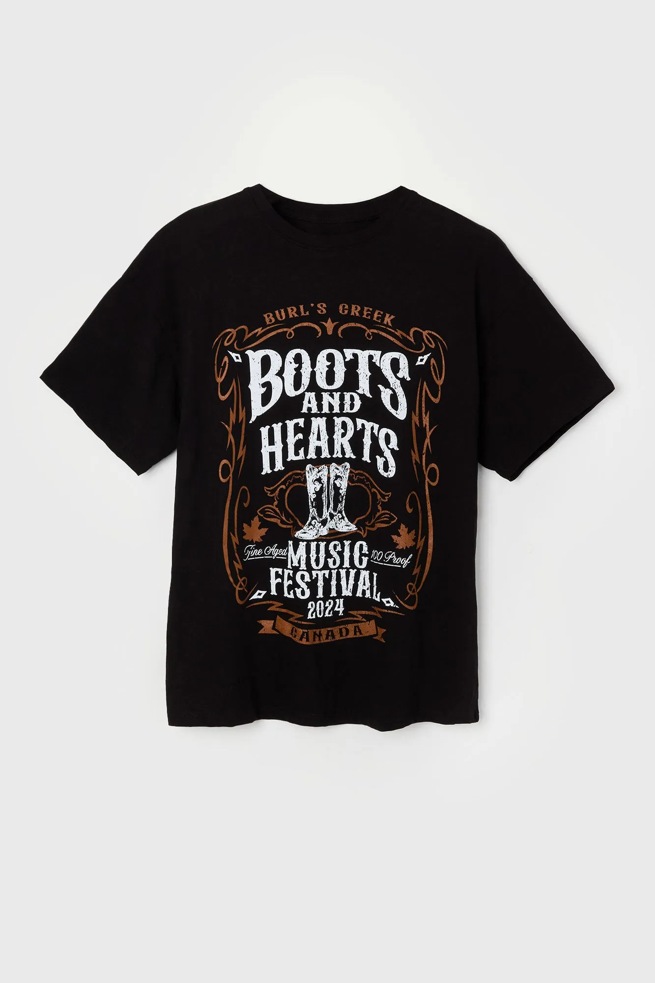 Boots and Hearts Graphic Boyfriend T-Shirt sold by Urban Planet product image thumbnail 5