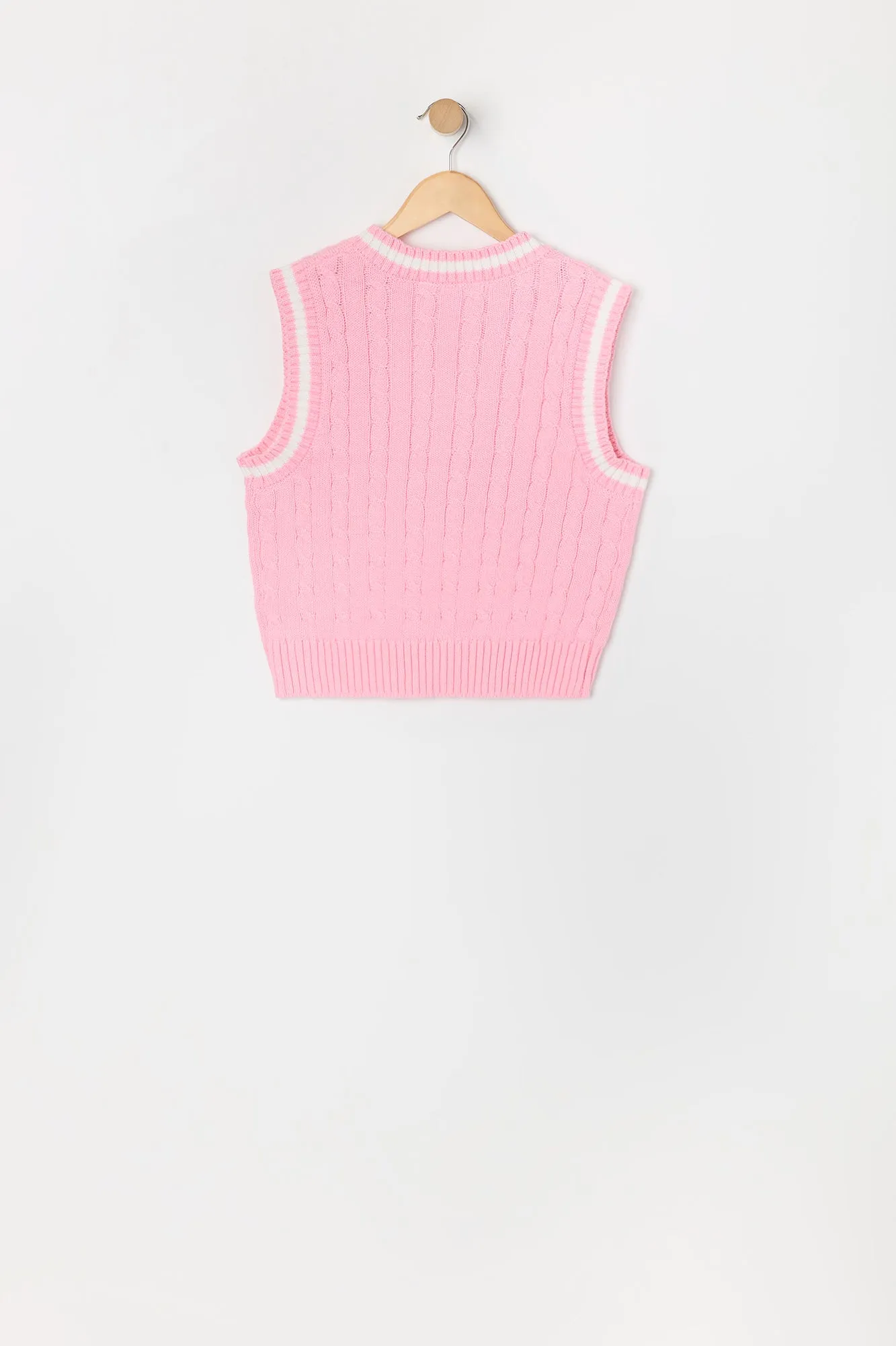 Girls Cable Knit Vest sold by Urban Planet product image thumbnail 4