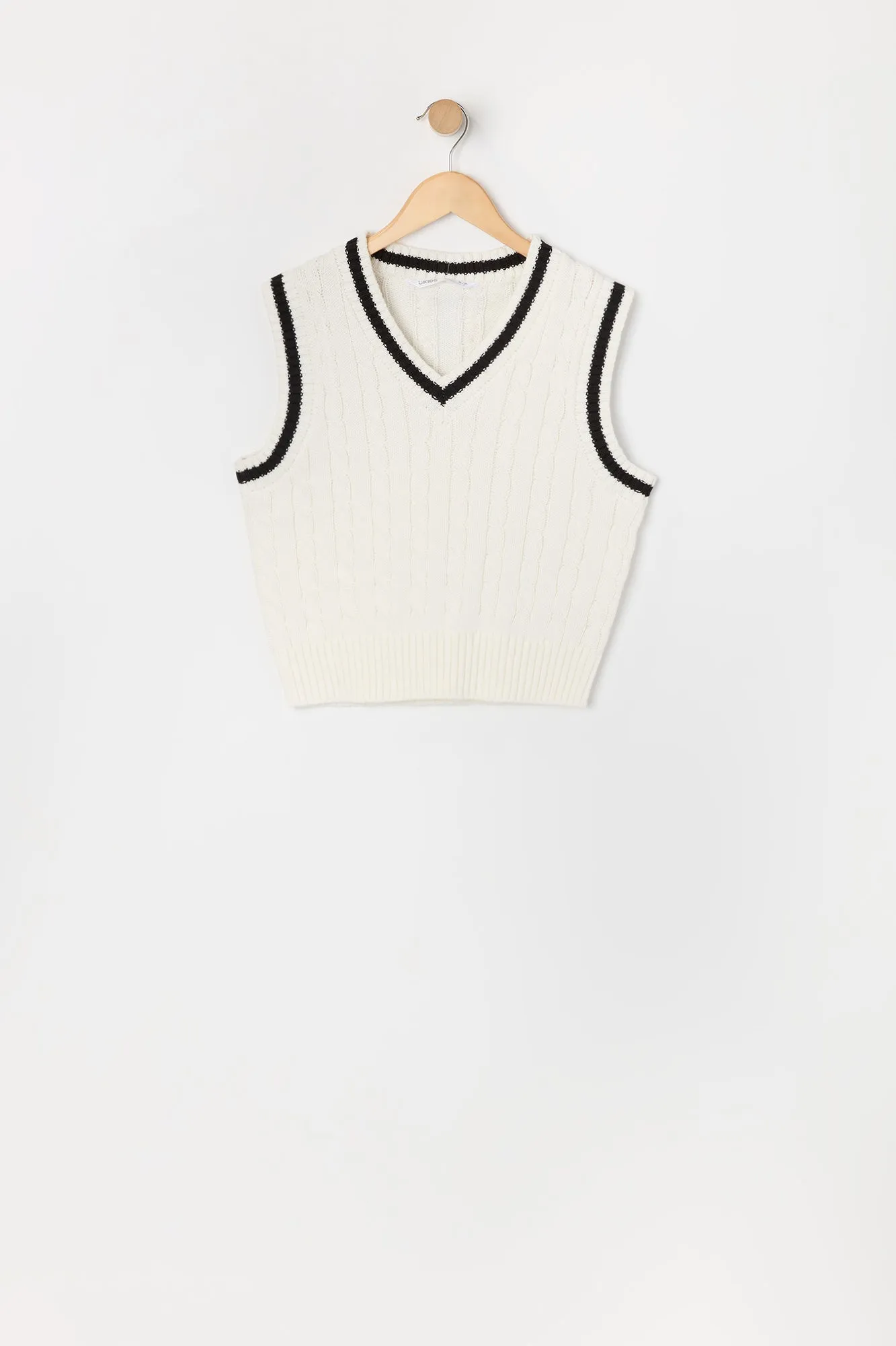 Girls Cable Knit Vest sold by Urban Planet product image thumbnail 5
