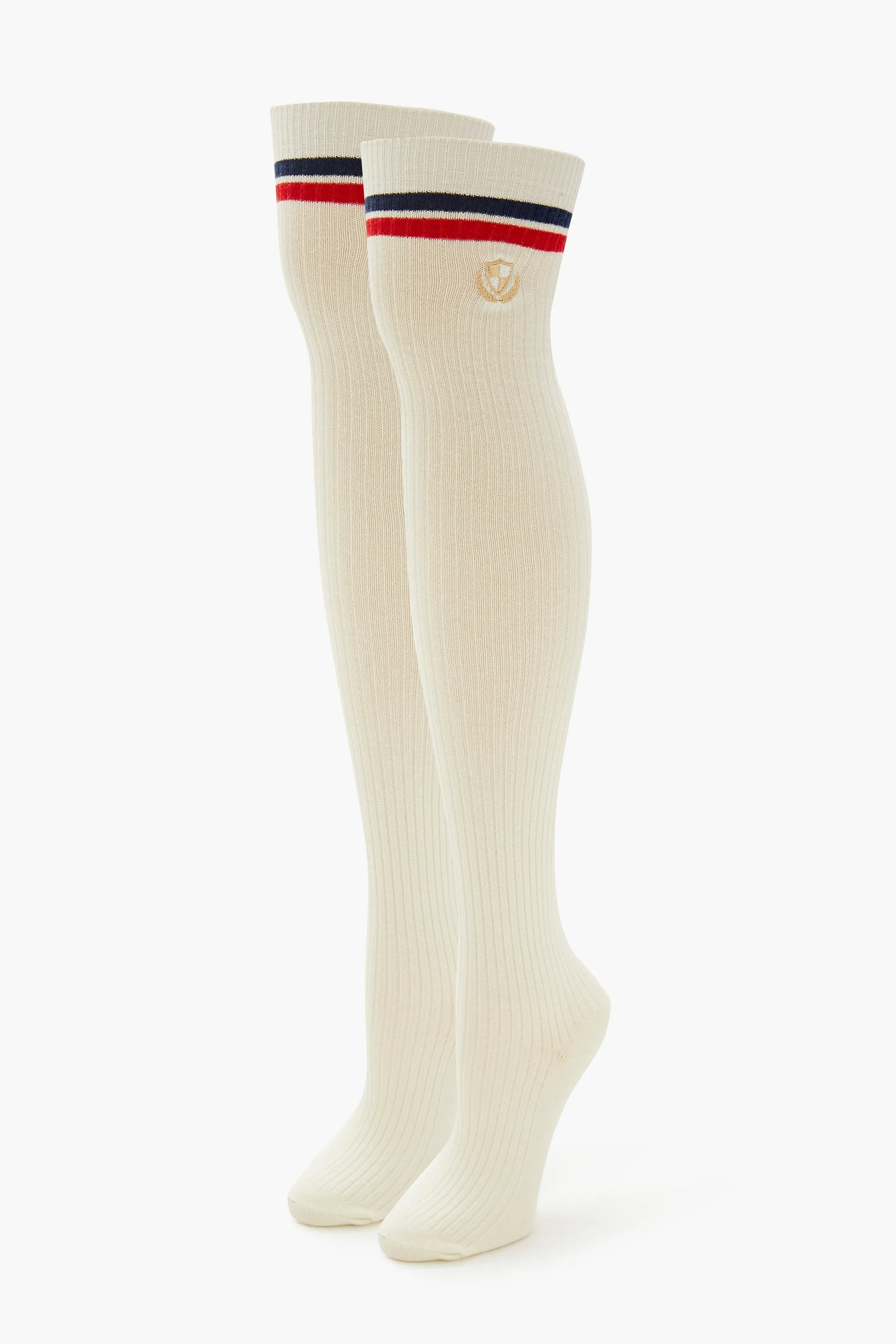 Striped Thigh High Socks sold by Urban Planet