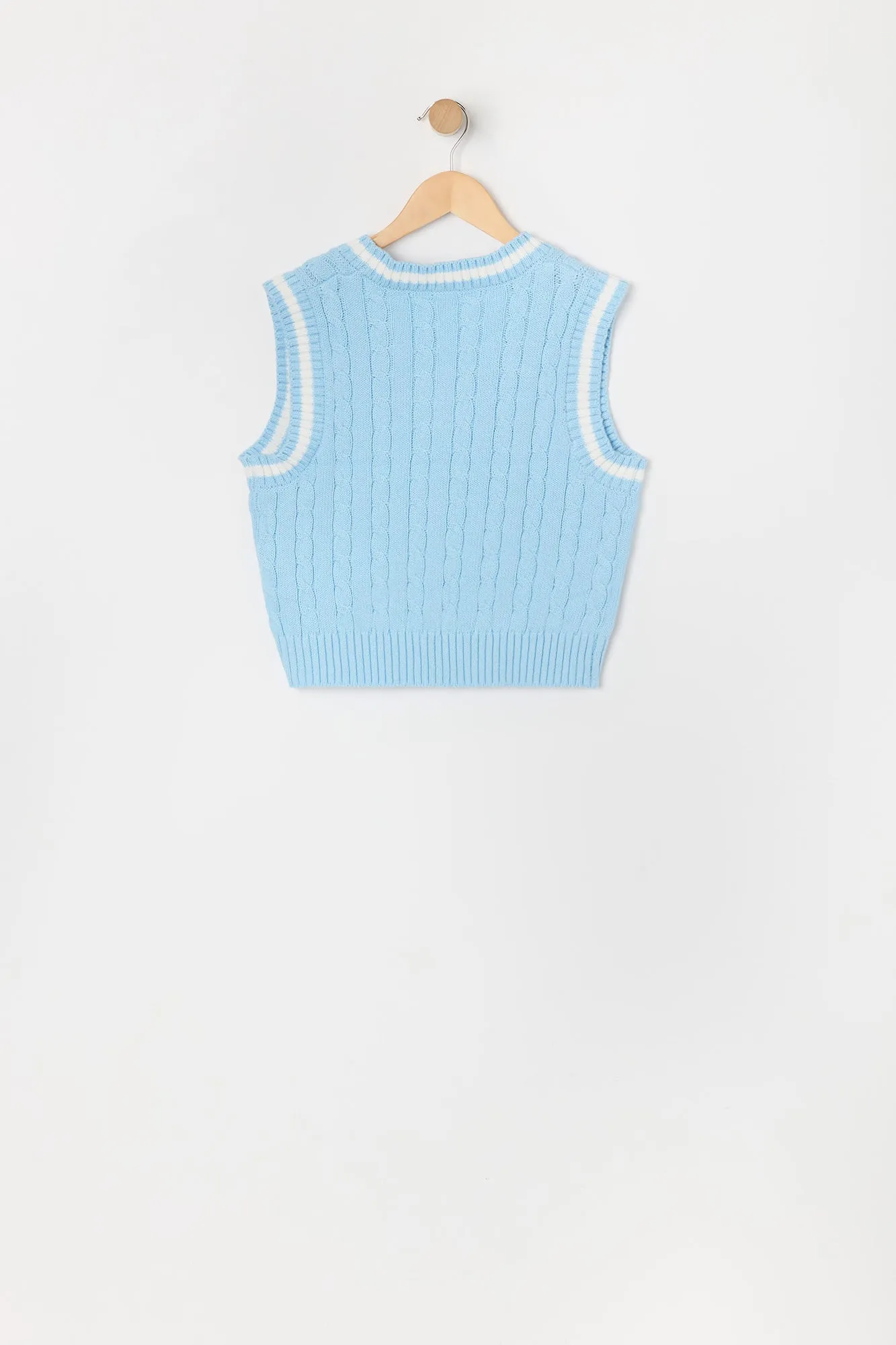 Girls Cable Knit Vest sold by Urban Planet product image thumbnail 2