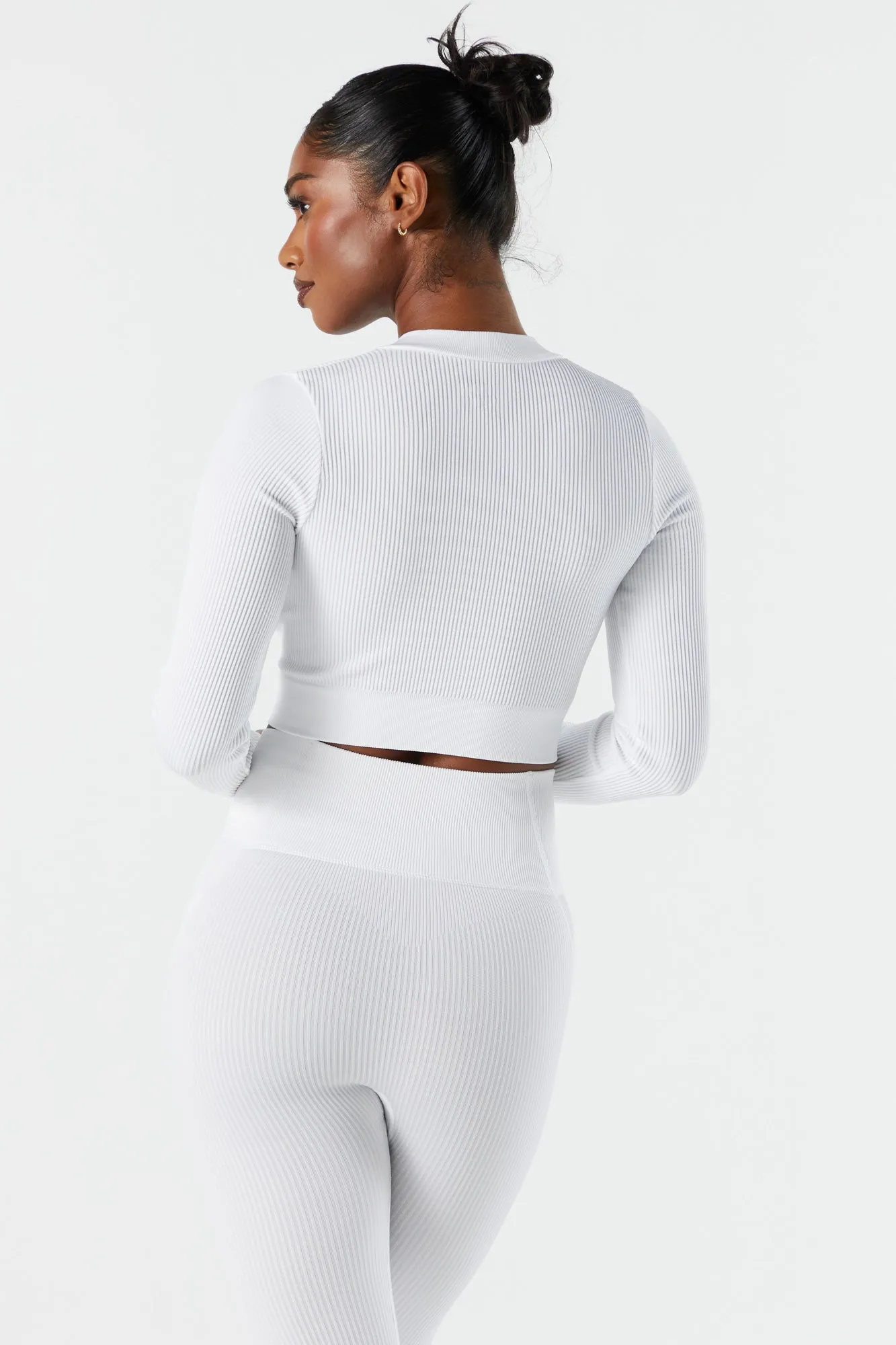 Sommer Ray Seamless Ribbed Zip-Up Active Top sold by Urban Planet product image thumbnail 2