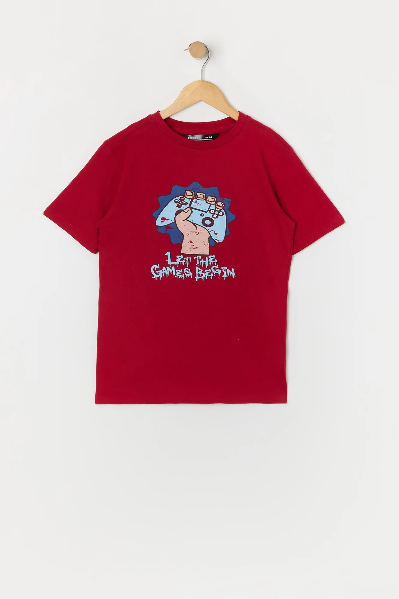 T-shirt à imprimé Let the Games Begin pour garçons sold by Urban Planet