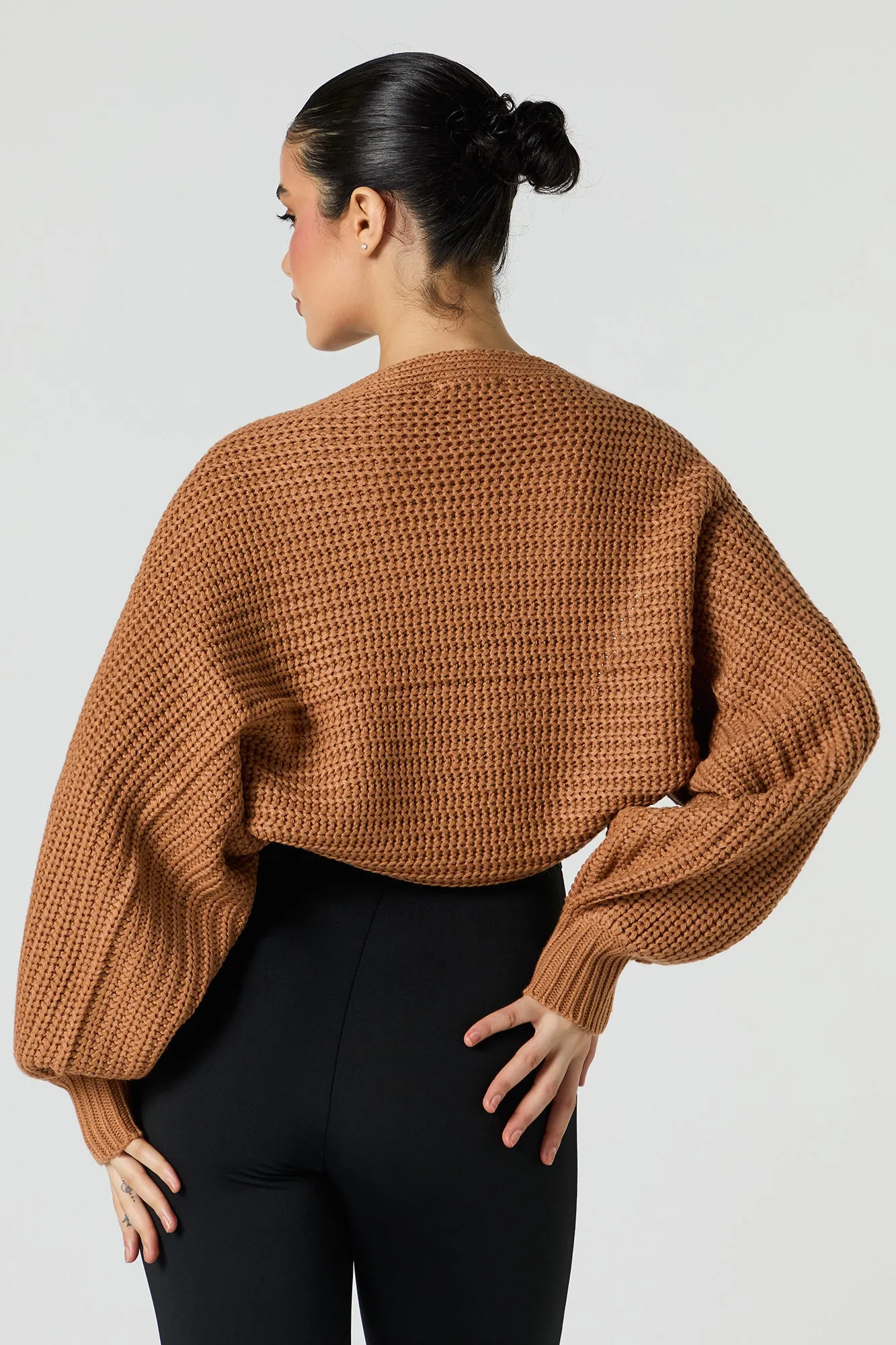 Veste courte en tricot côtelé sold by Urban Planet product image thumbnail 2