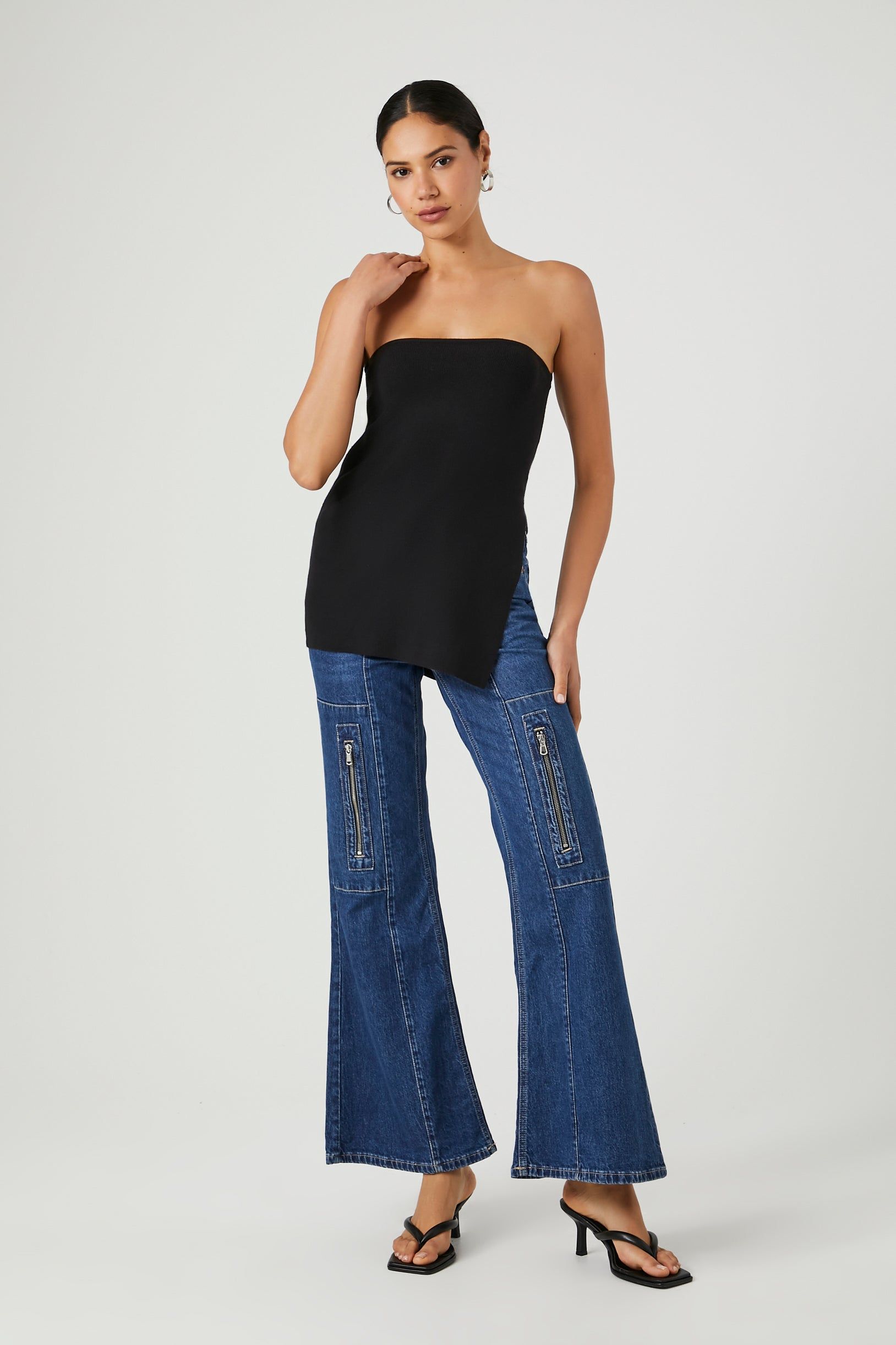 Slit Knit Tube Top sold by Urban Planet product image thumbnail 3
