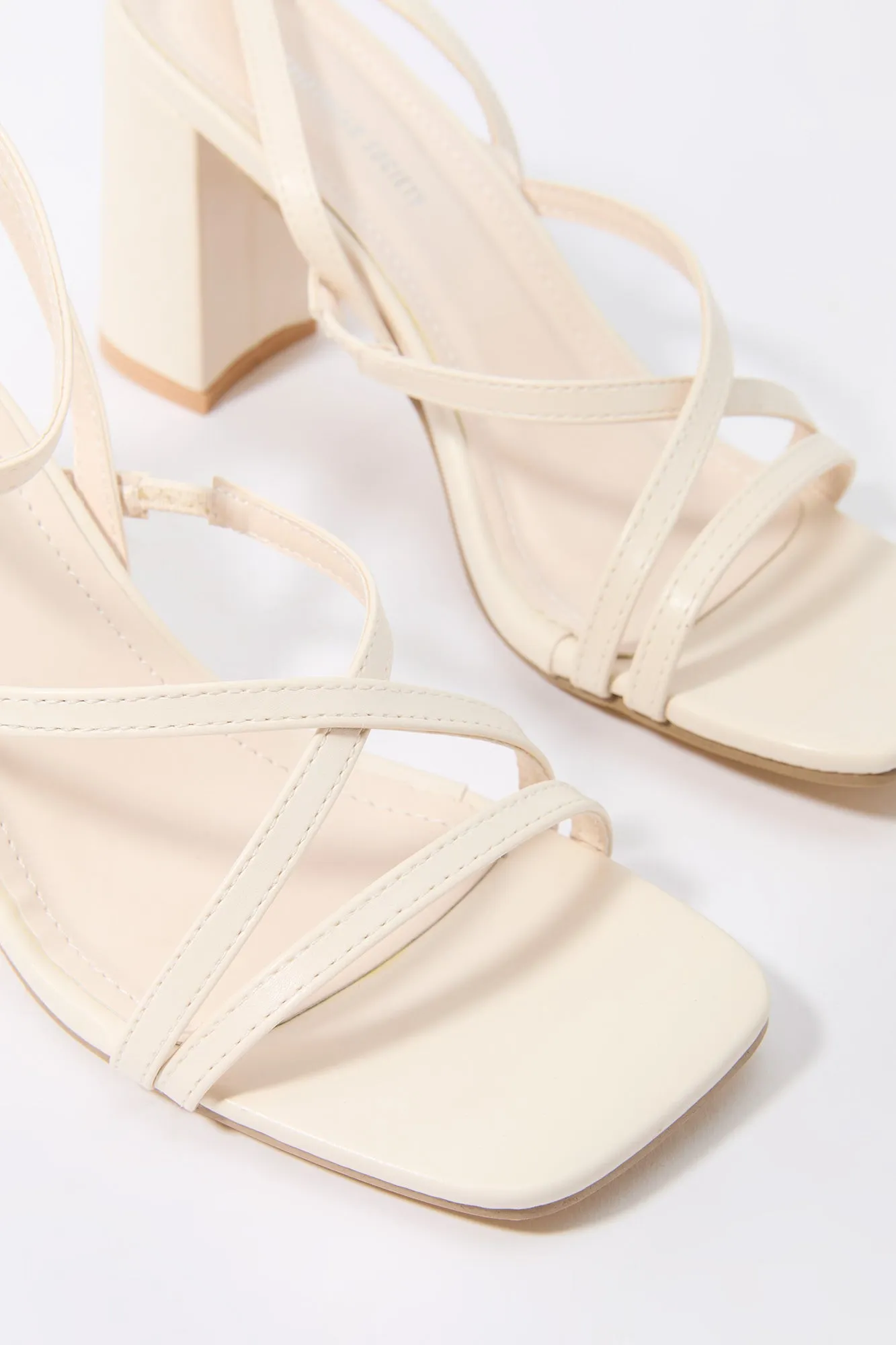 Faux Leather Open Toe Strappy Heel sold by Urban Planet product image thumbnail 4