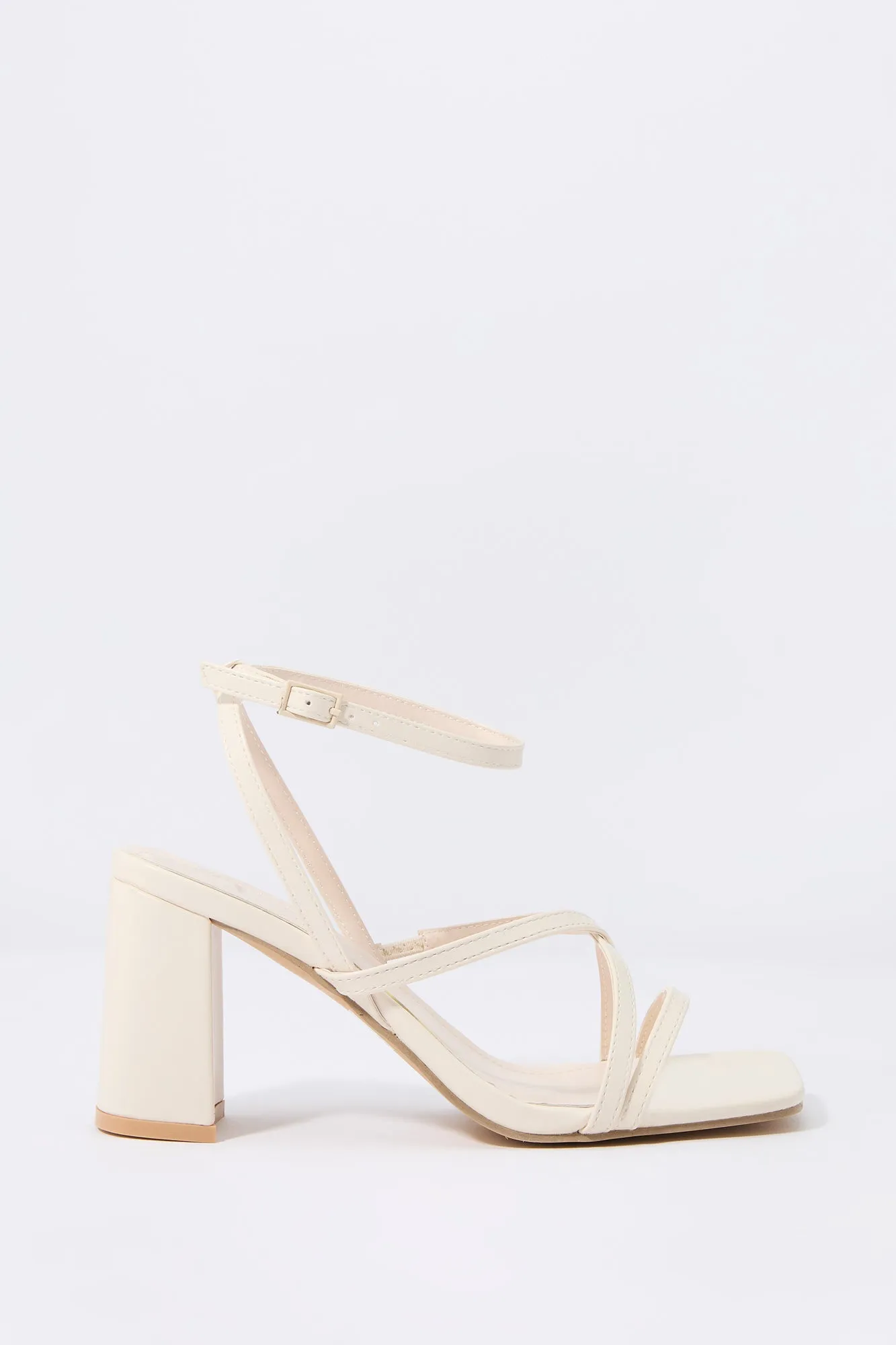 Faux Leather Open Toe Strappy Heel sold by Urban Planet