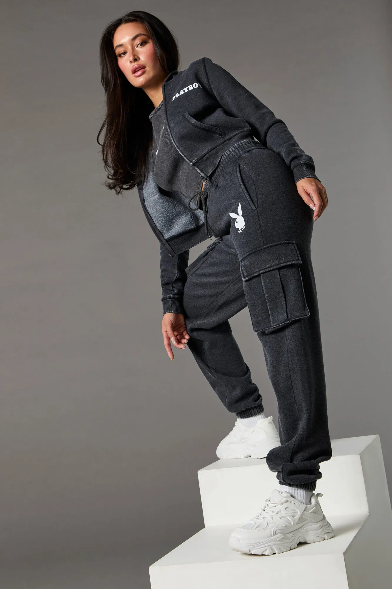 Playboy Bunny Graphic Cargo Jogger sold by Urban Planet product image thumbnail 5