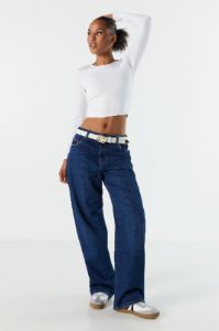 Contour Cropped Long Sleeve Top sold by Urban Planet