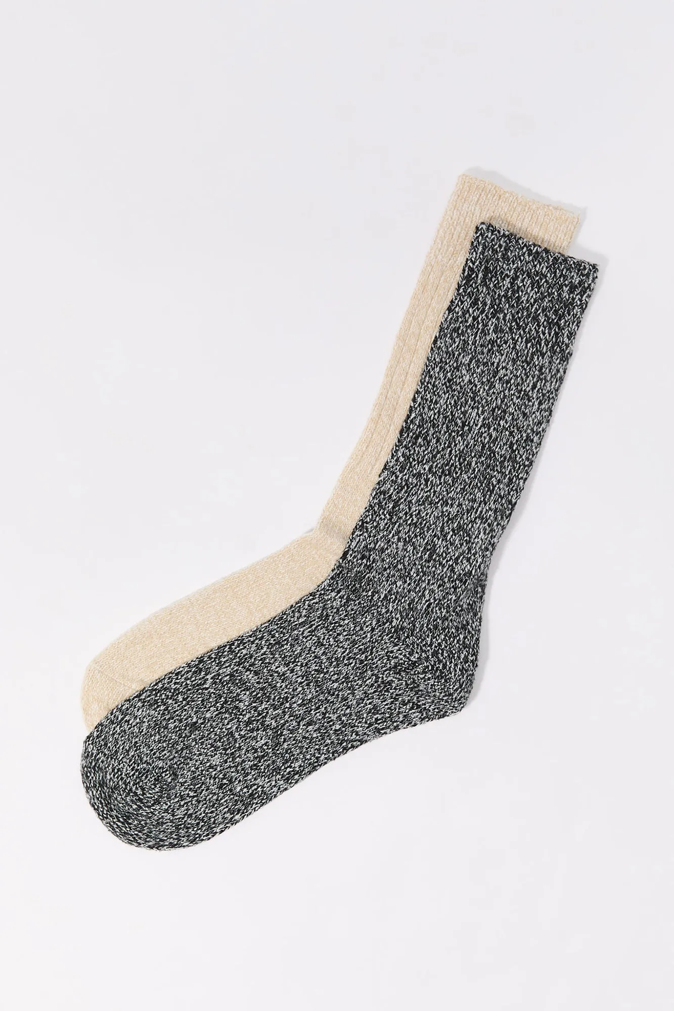 Ribbed Knit Crew Socks (2 Pack) sold by Urban Planet product image thumbnail 2