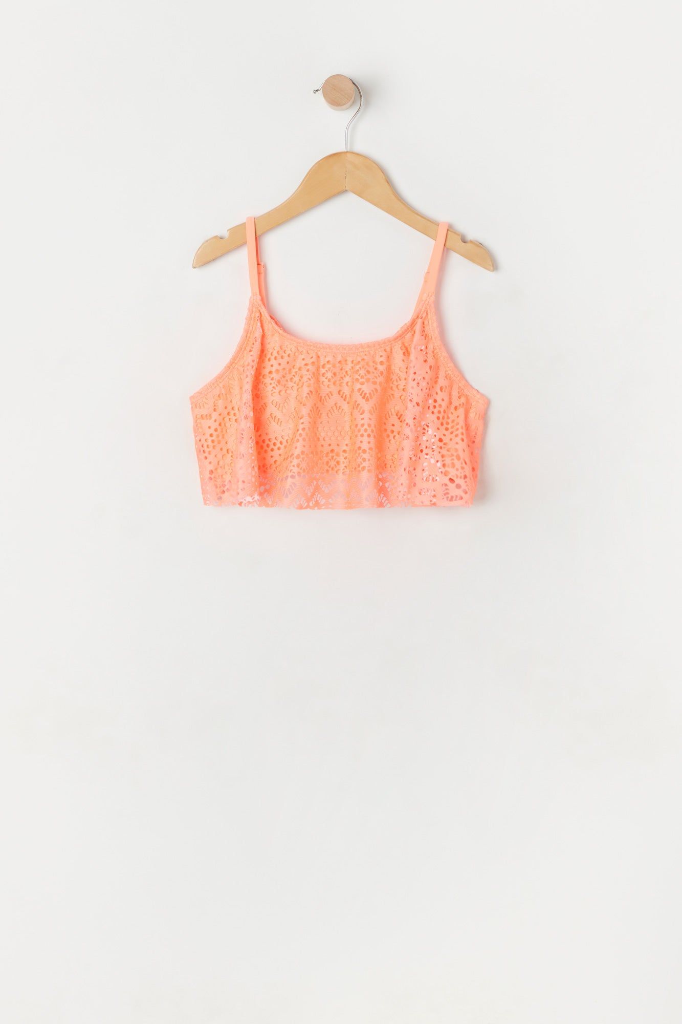 Girls 2 Piece Mesh Flounce Swimsuit sold by Urban Planet product image thumbnail 2