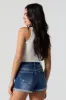 Short en denim bleu d'aspect usé sold by Urban Planet