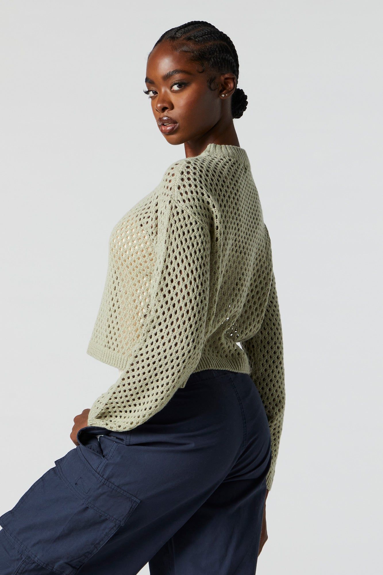 Chandail en tricot ajouré sold by Urban Planet product image thumbnail 2