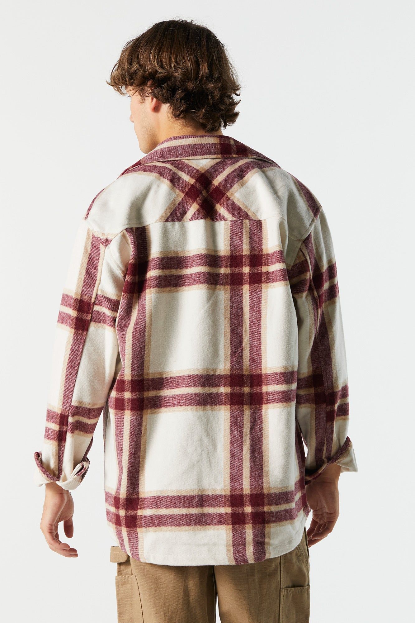 Double Pocket Plaid Shacket sold by Urban Planet product image thumbnail 3