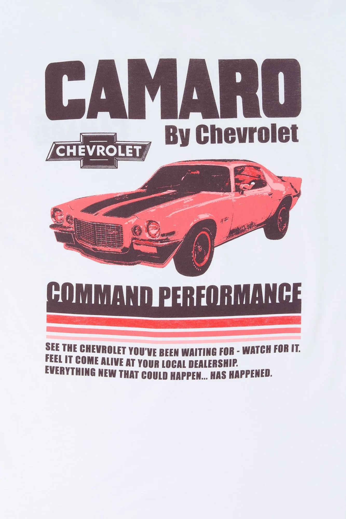 Camaro by Chevrolet Graphic T-Shirt sold by Urban Planet product image thumbnail 3