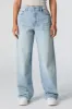 Light Wash 90s High Rise Wide Leg Jean sold by Urban Planet