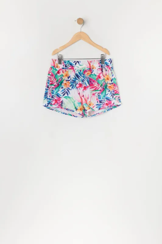 Short de baignade avec motif hawaïen pour fille sold by Urban Planet