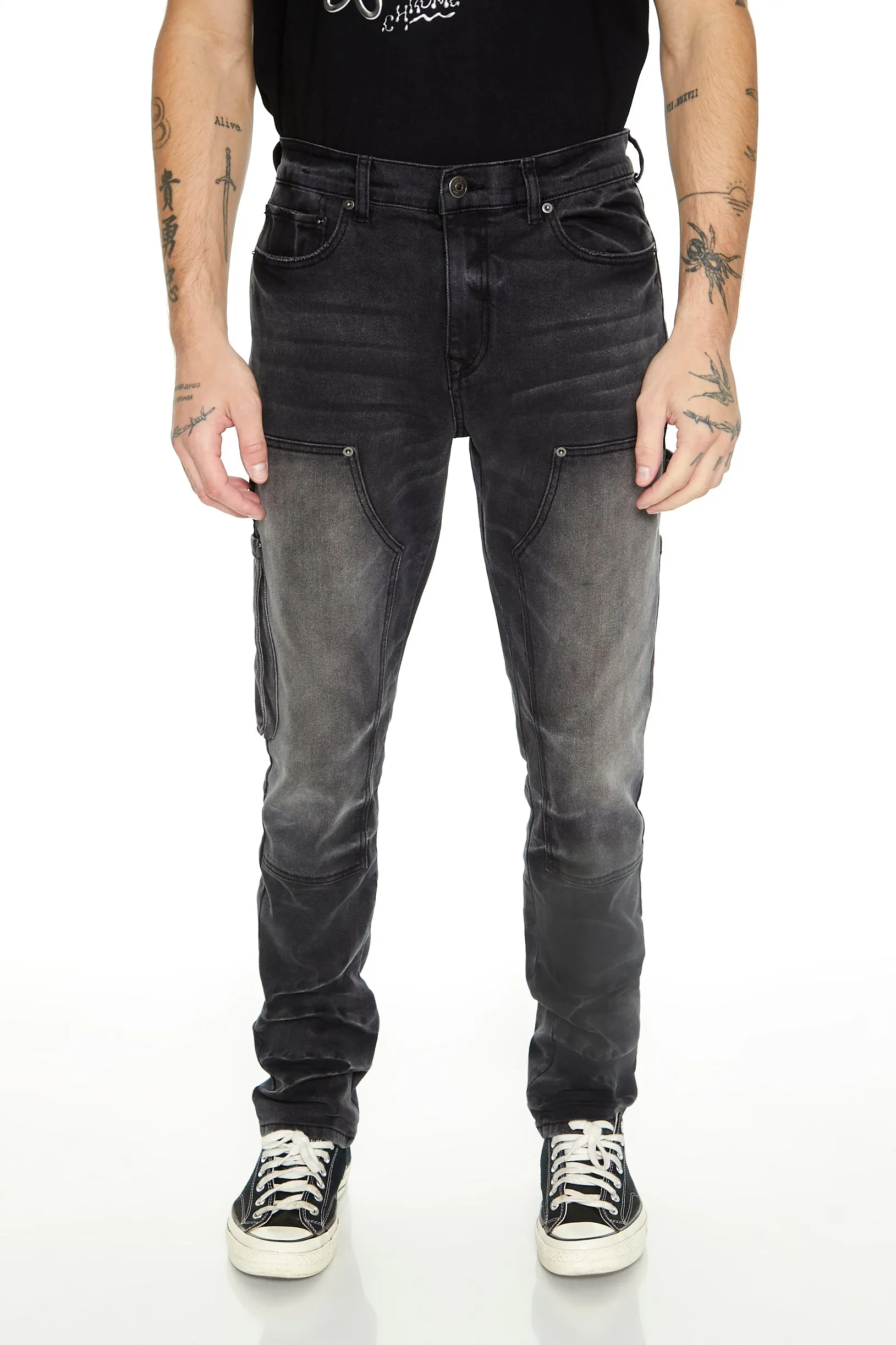 Jean cargo utilitaire mince sold by Urban Planet
