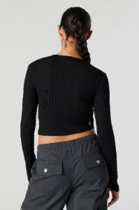 Soundscapes Festival Graphic Long Sleeve Crop Top sold by Urban Planet