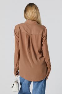 Long Sleeve Button-Up Top sold by Urban Planet