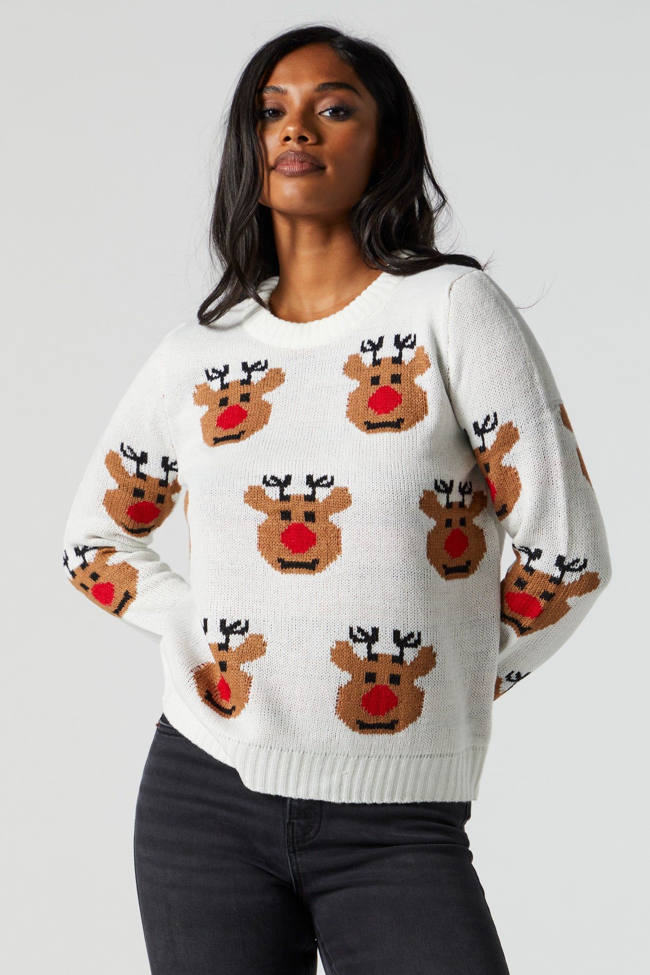 Chandail de Noël en tricot à imprimé Rudolph sold by Urban Planet