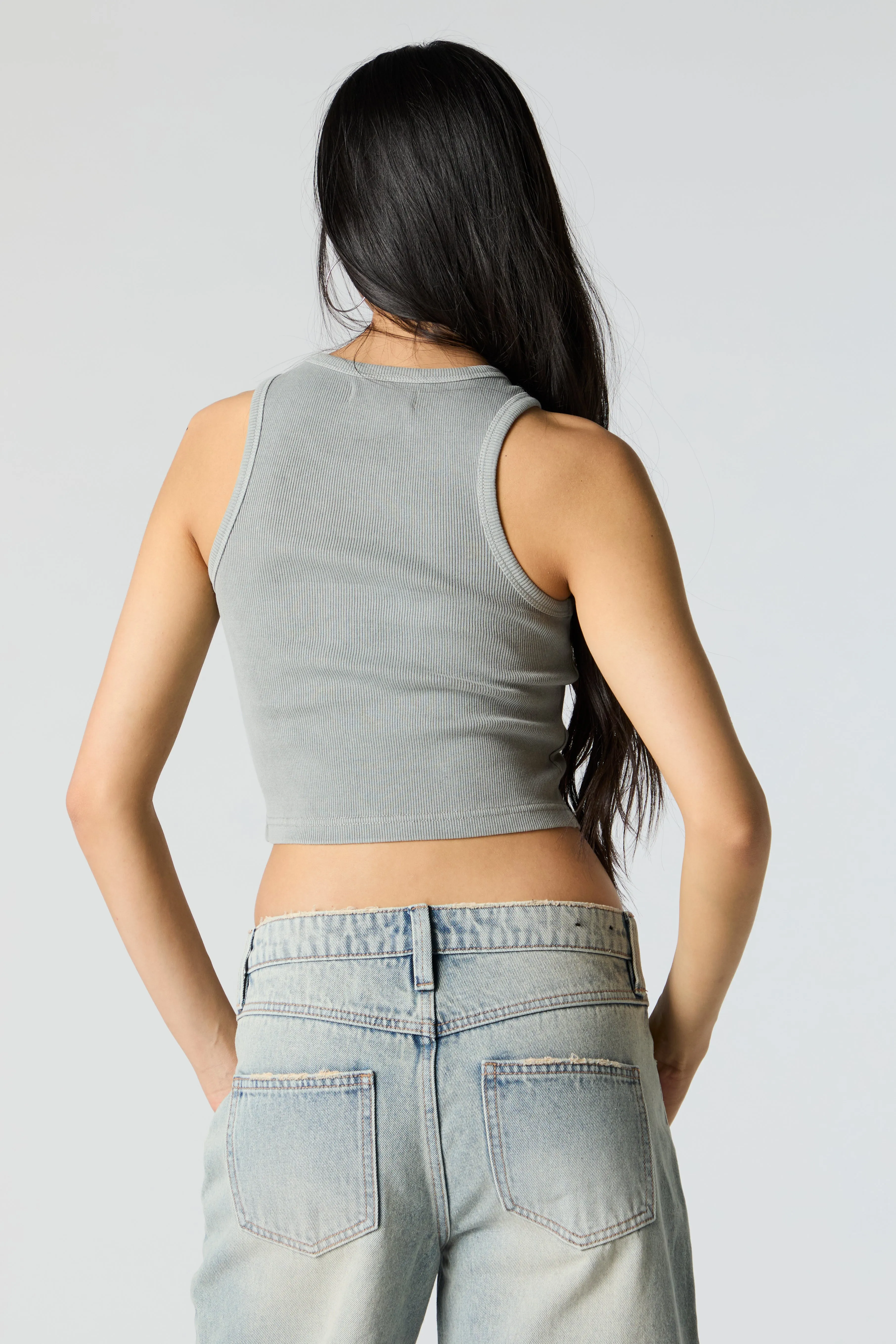 Legendary Graphic Ribbed Tank sold by Urban Planet product image thumbnail 2