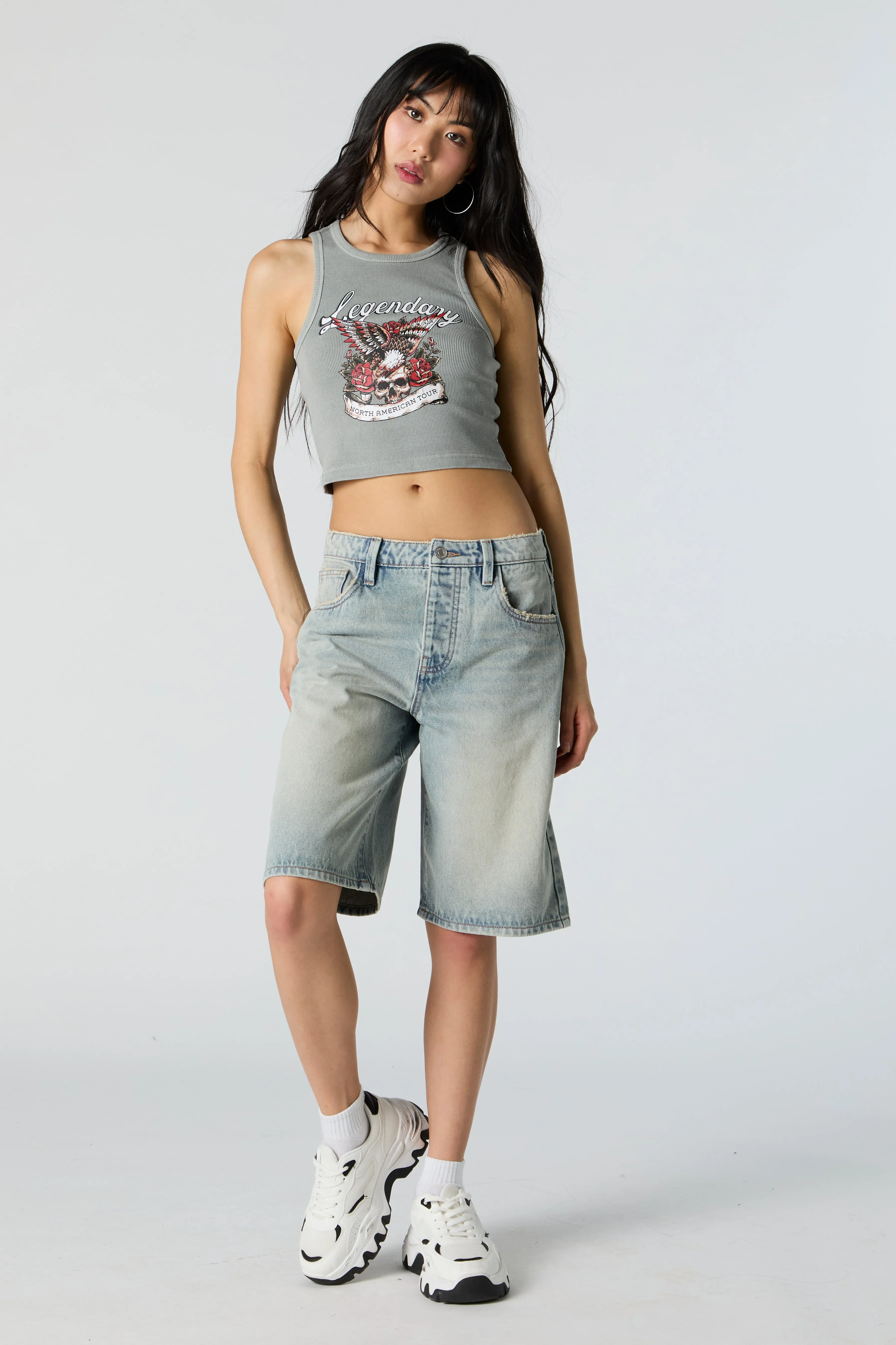 Legendary Graphic Ribbed Tank sold by Urban Planet product image thumbnail 3