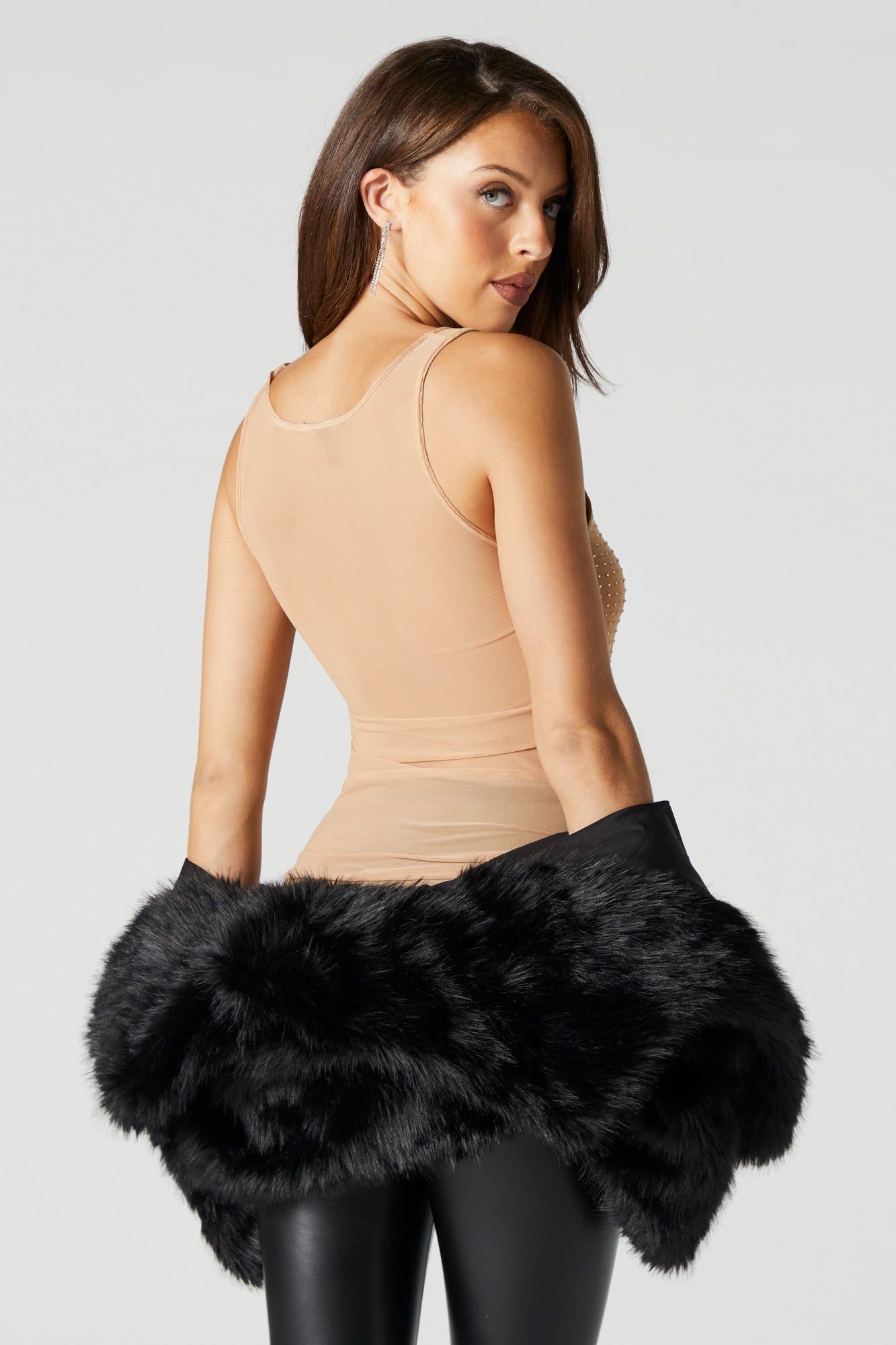Rhinestone Mesh Tank sold by Urban Planet product image thumbnail 2