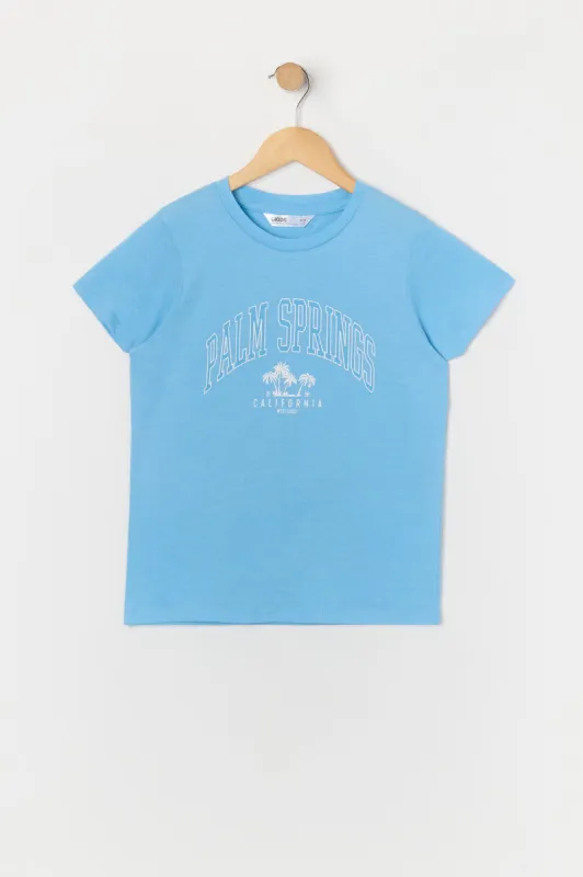 T-shirt à imprimé Palm Springs pour fille sold by Urban Planet