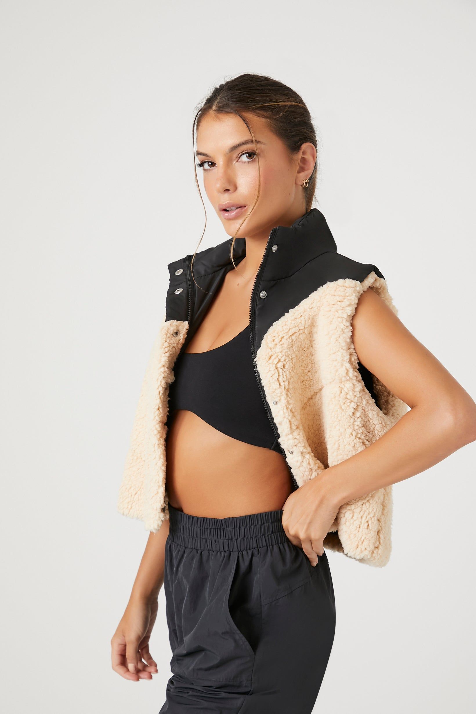 Active Faux-Shearling Vest sold by Urban Planet product image thumbnail 3