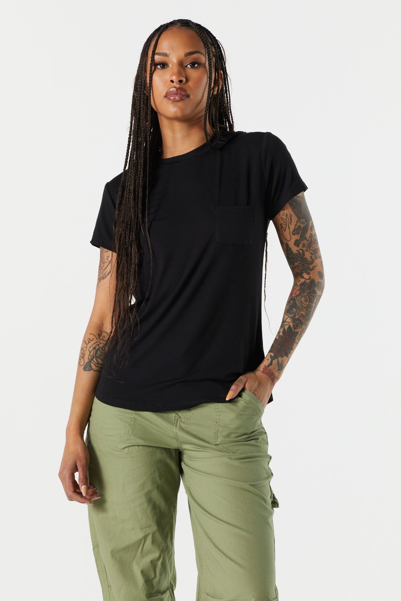 Relaxed Crewneck T-Shirt sold by Urban Planet product image thumbnail 4