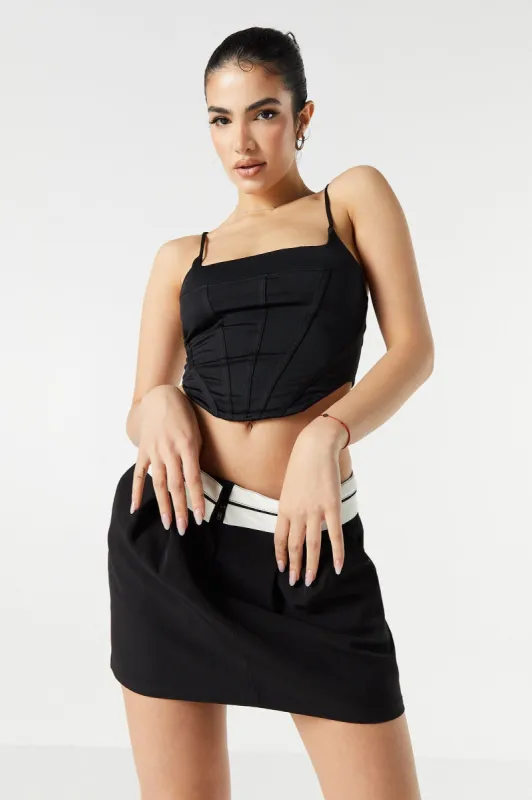 Microminijupe avec ourlet roulé sold by Urban Planet